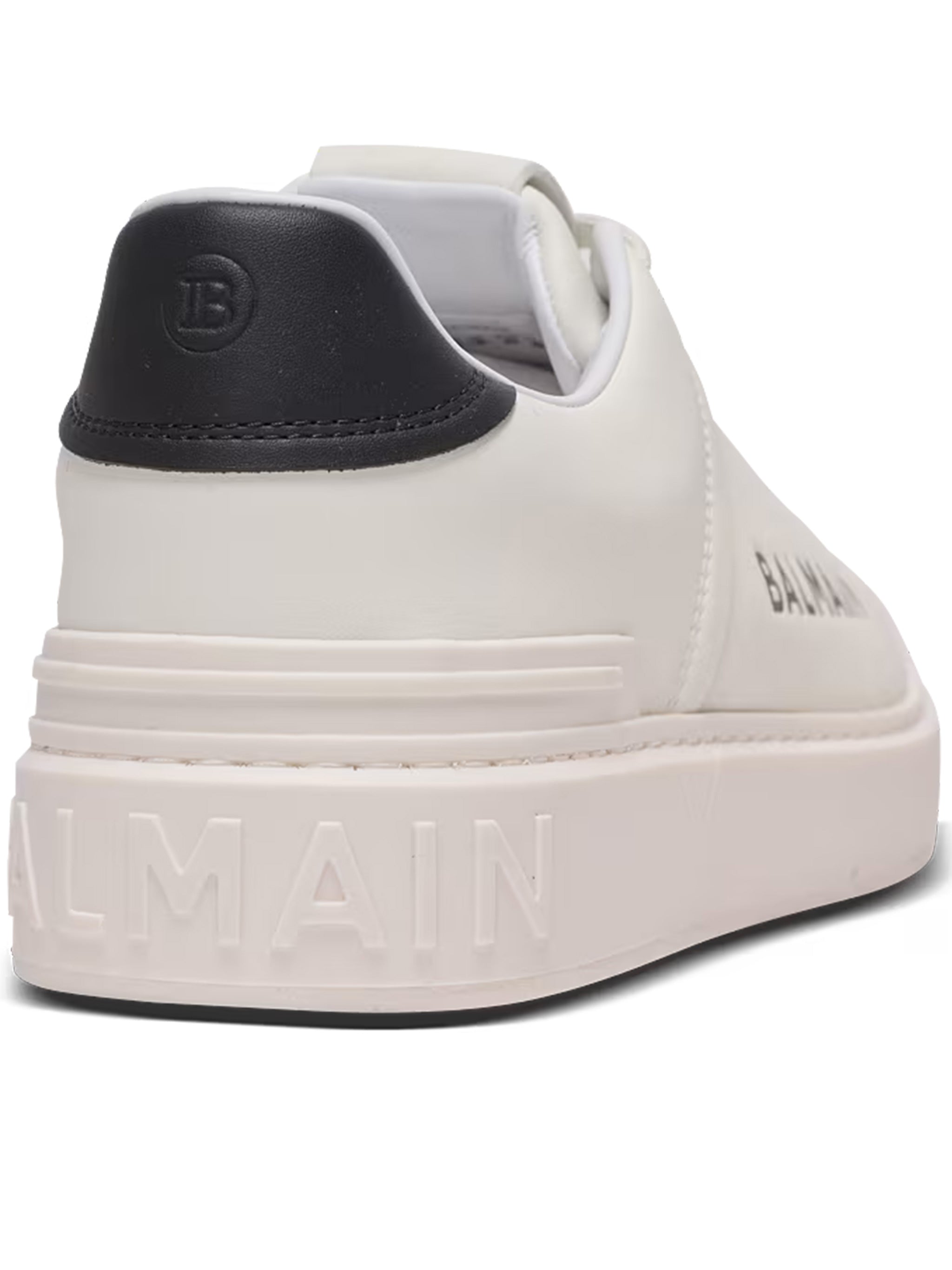 White Low Top Lace-Up Sneakers