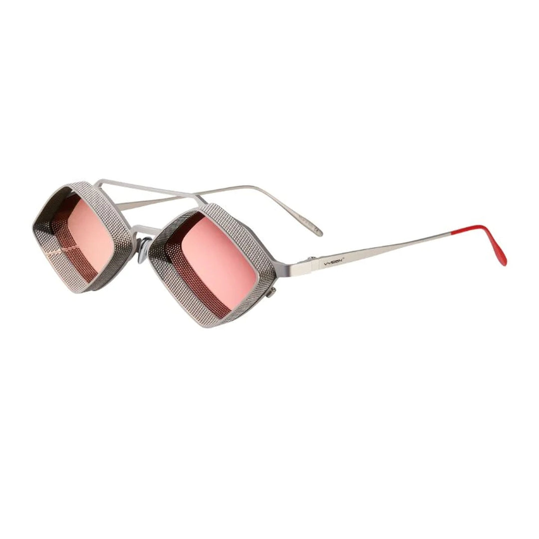 Jaxs J-4 Geometric Square Frame Sunglasses