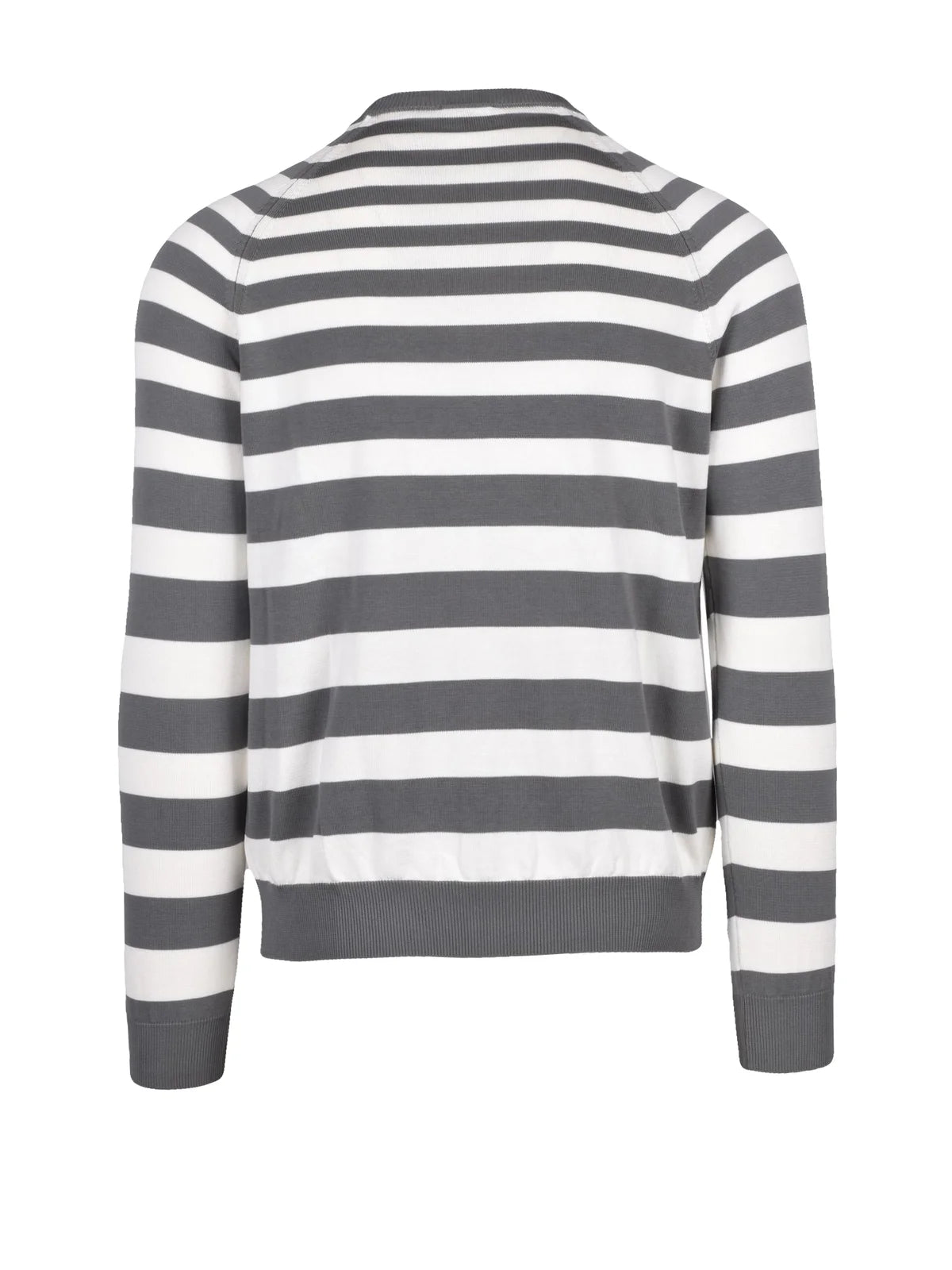 Raglan Crewneck - White/Grey
