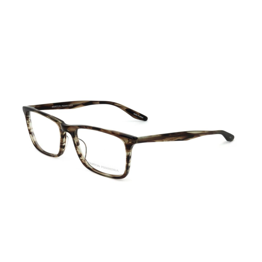 Bp5041 542ej Rectangular Tortoiseshell Eyeglasses with Curved Temples