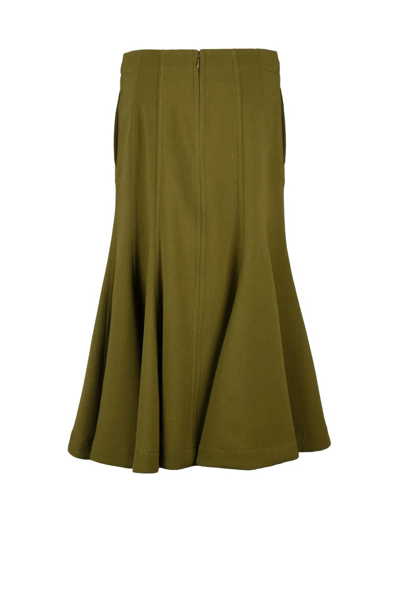 Long Mermaid Skirt - Green