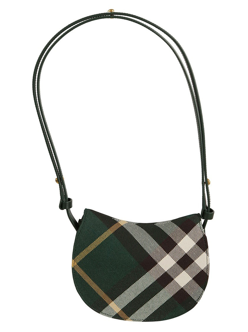 Half-Moon Green Plaid Bag