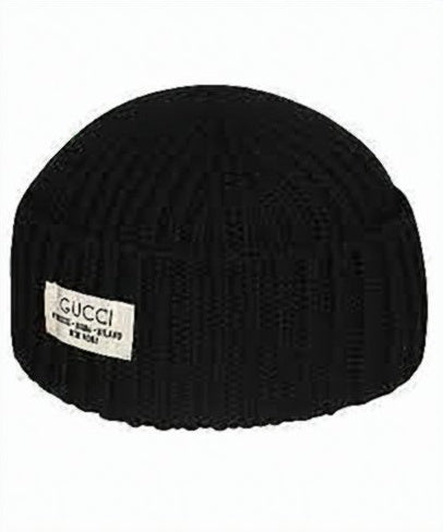 Ribbed Knit Beanie with Short Cuff
