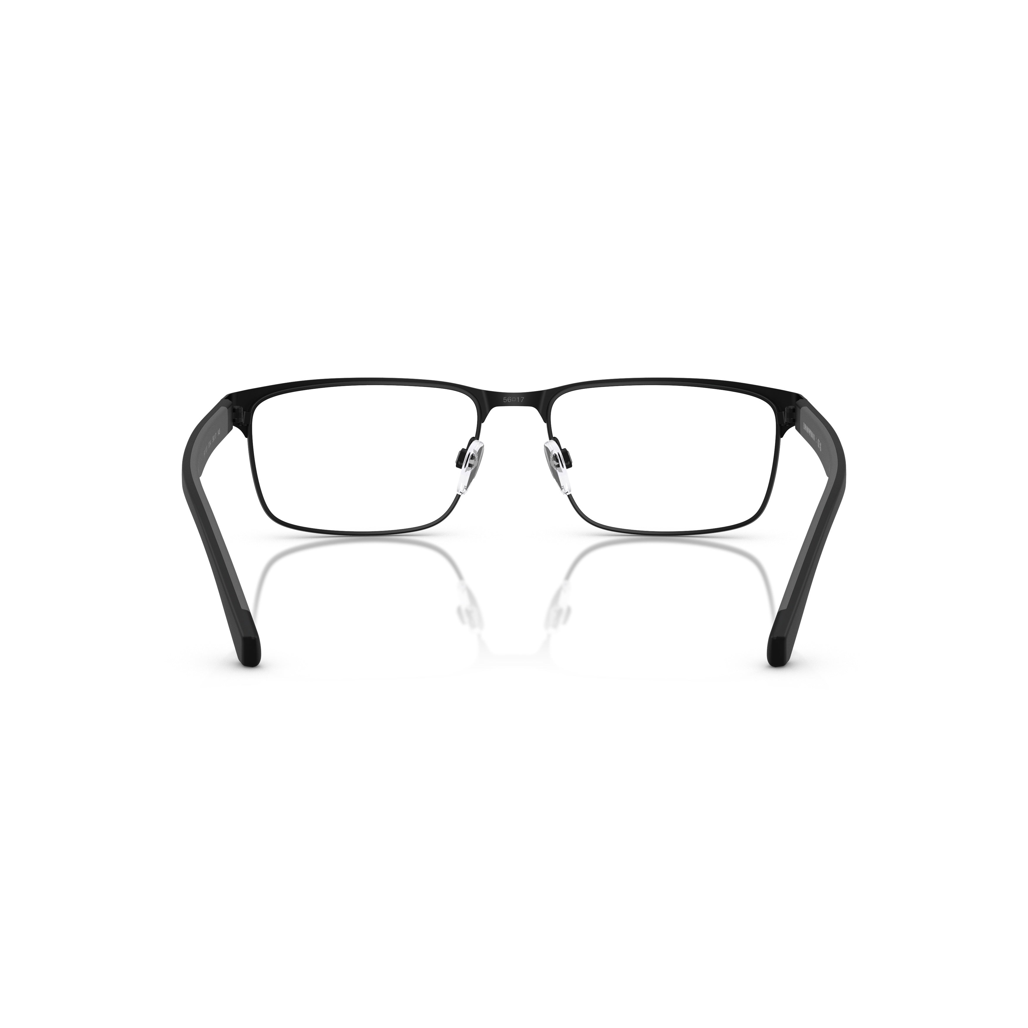 0ea1105 Rectangular Black Eyeglasses with Matte Finish