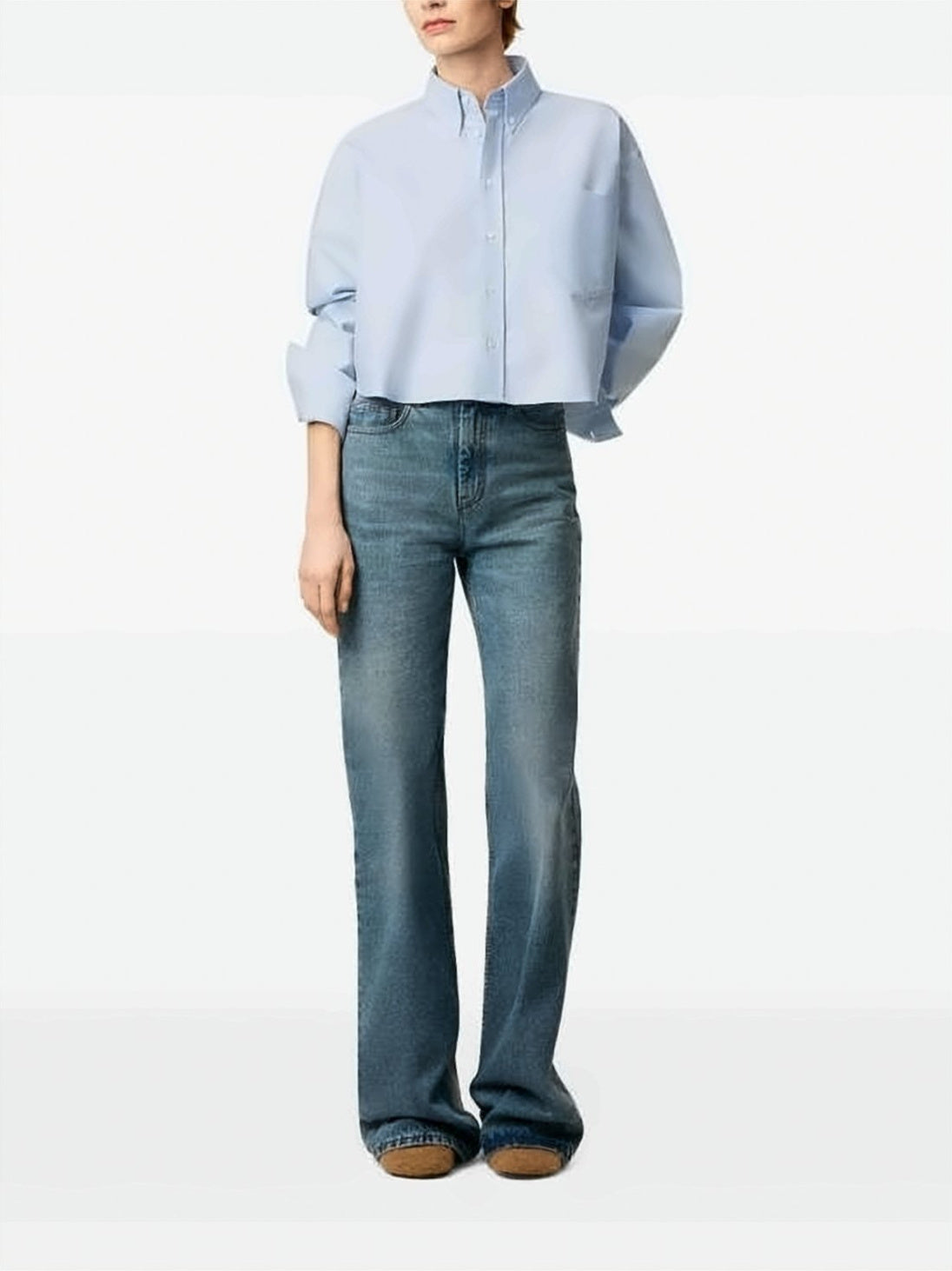 Cropped Oversized Shirt
