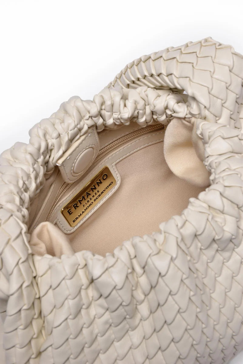 Teagan Hobo Crossbody Bag - White