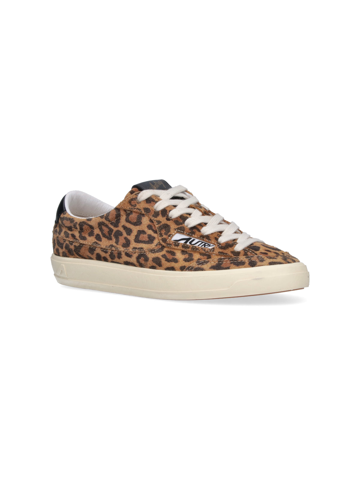 Brown Windscape Animal Print Low-Top Sneakers