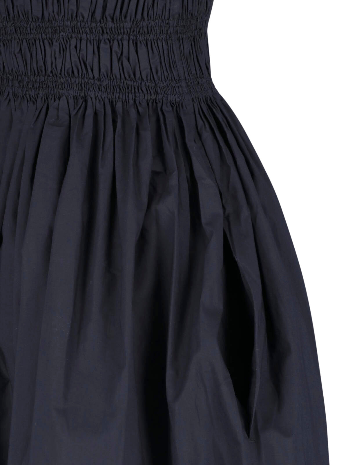 Black Fitted Ruched Bodice Mini Dress