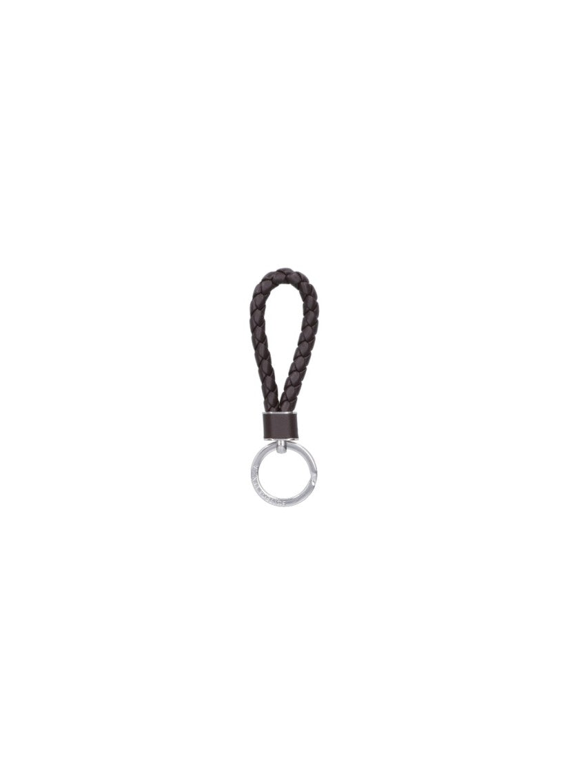 Braided Lambskin Leather Keyring