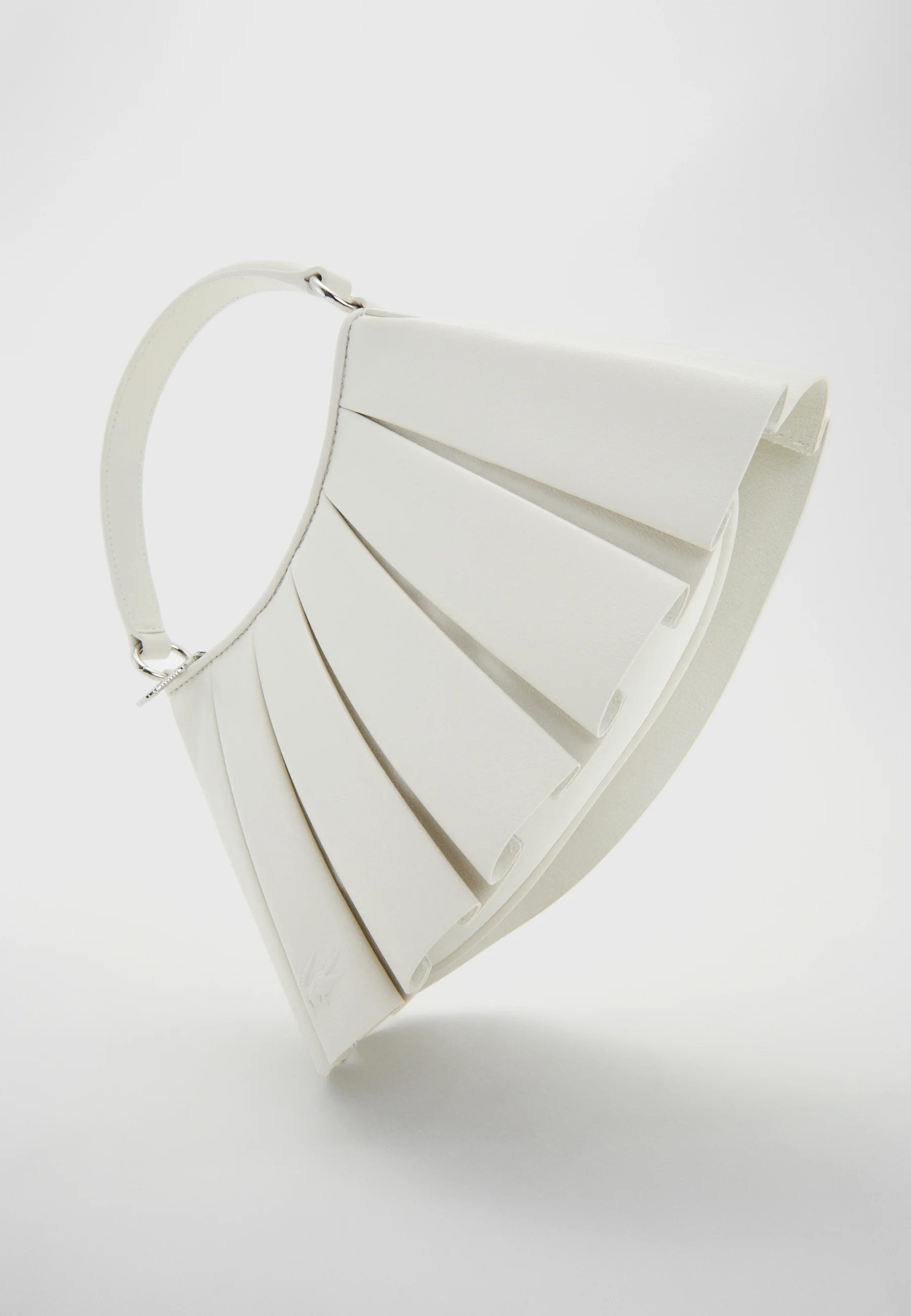 White Lenglen Leather Shoulder Bag