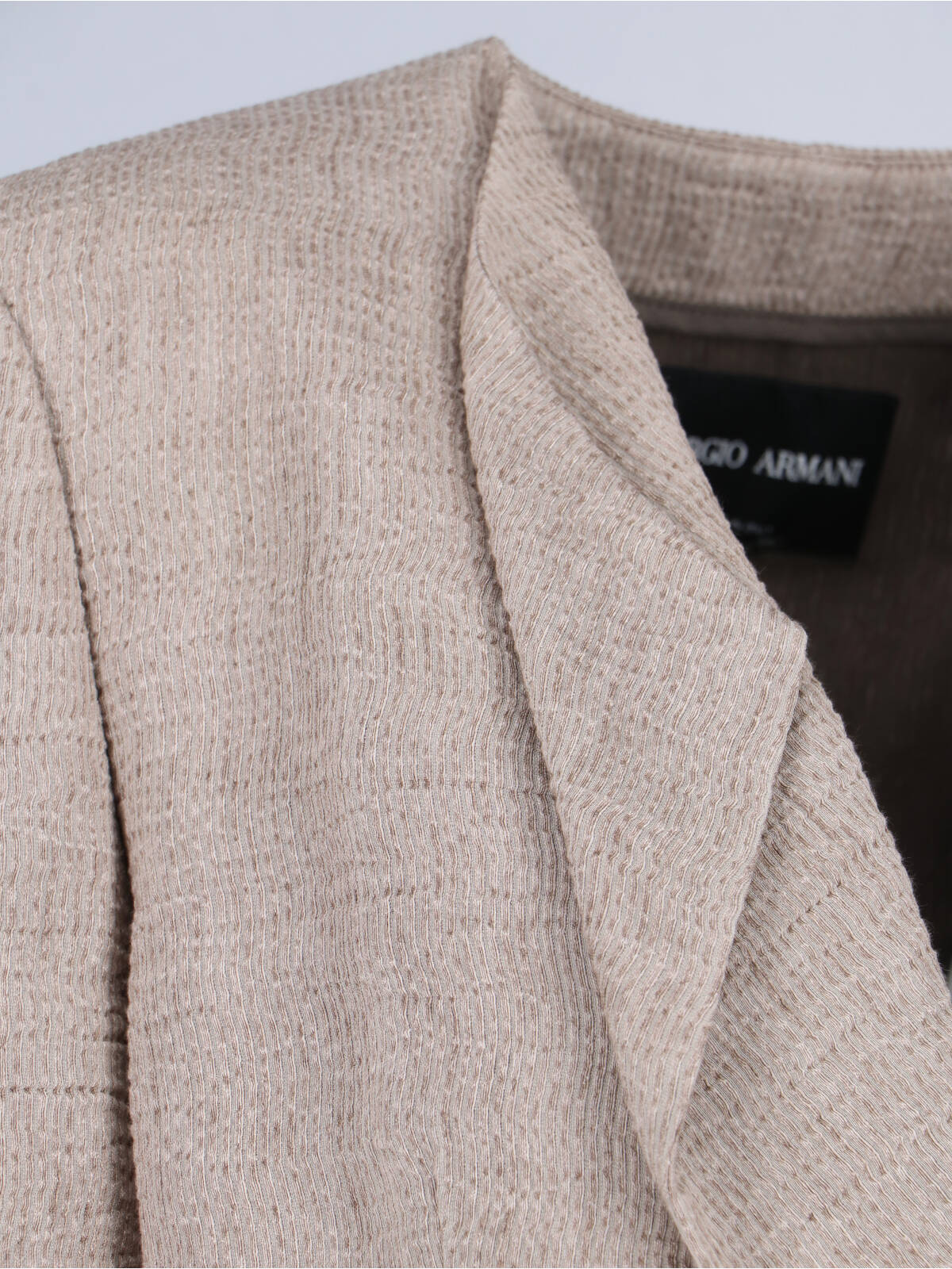 Single-Breasted Cut-Out Blazer – Taupe