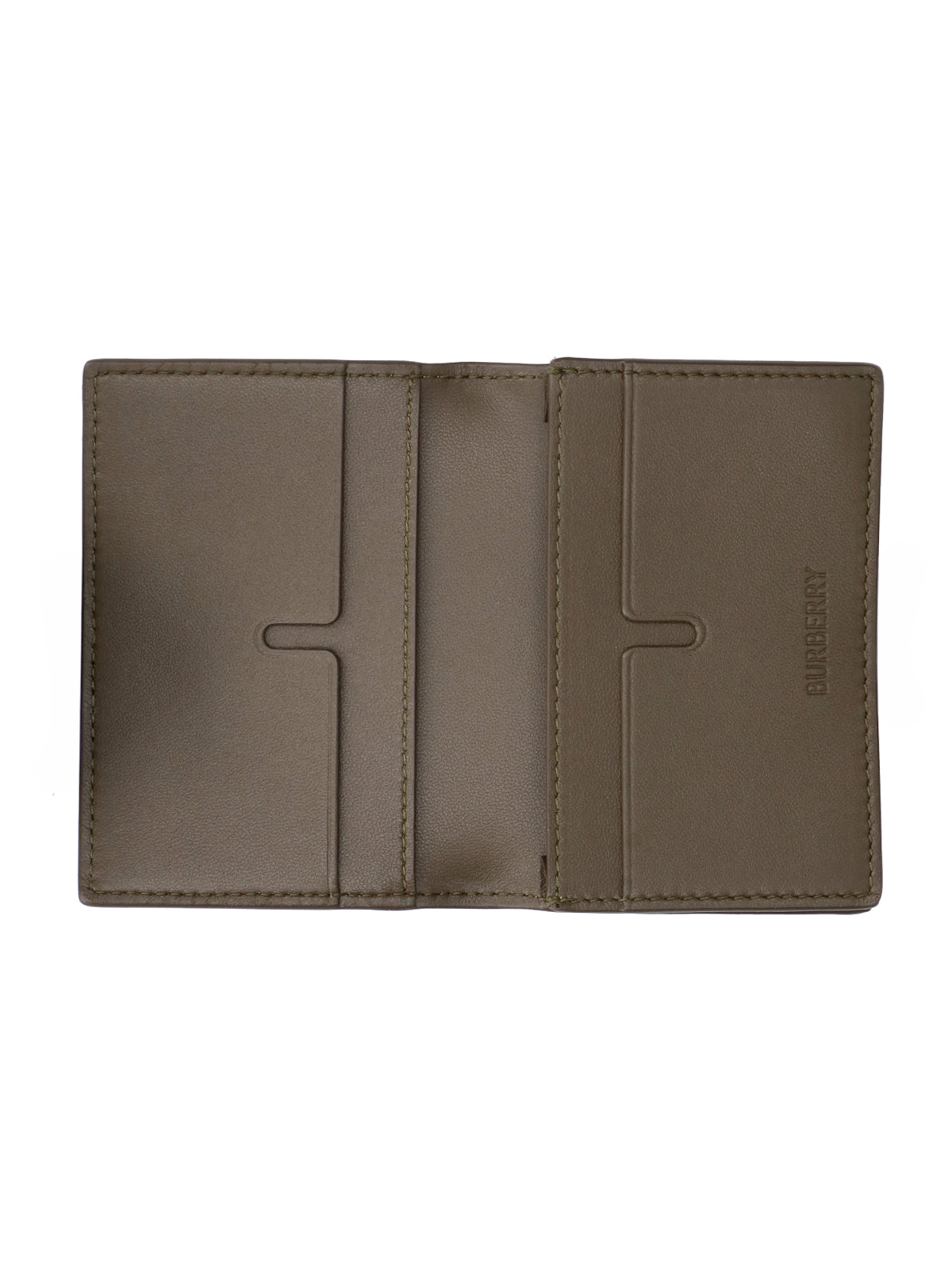 Beige Check Pattern Bifold Wallet