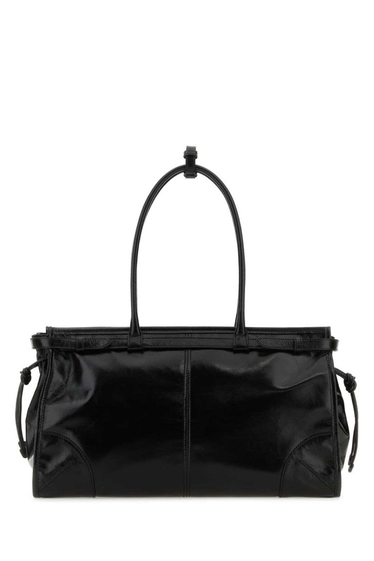 Rectangular Crossbody Bag With Drawstring Details