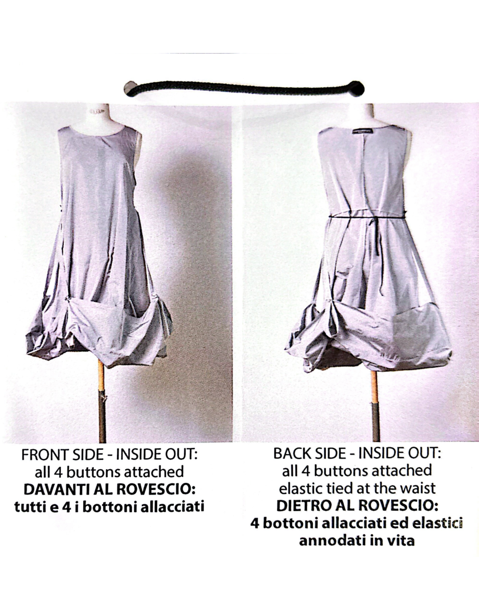 Modular Long Dress With Reversible Design
