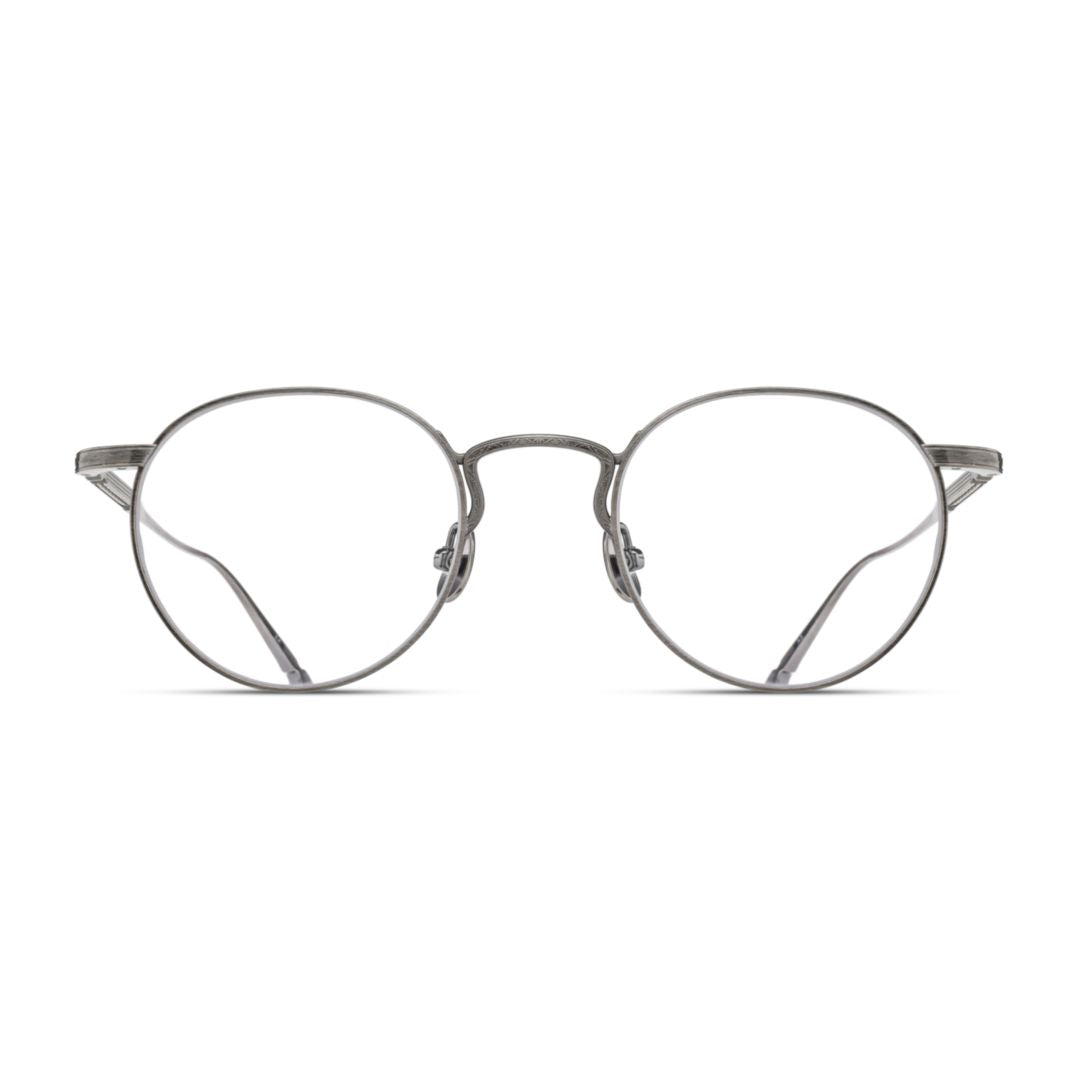 M3140.Rx Round Lens Metal Frame Eyeglasses with Adjustable Nose Pads