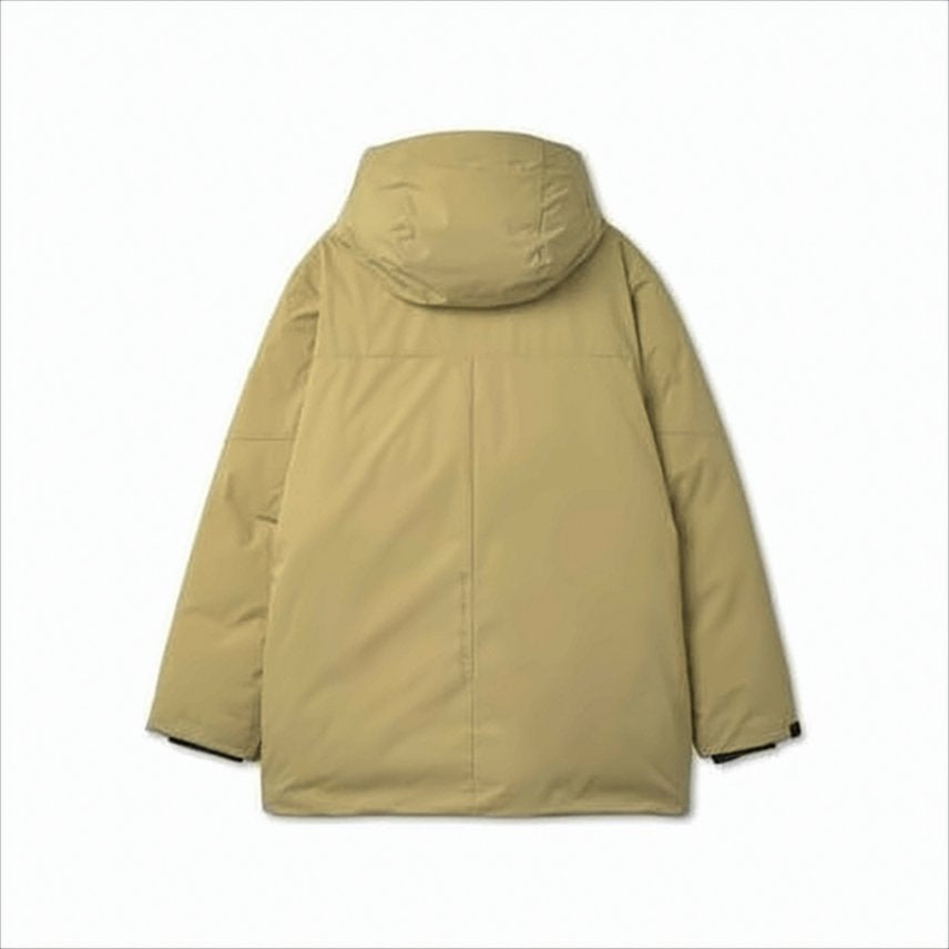 High Collar Padded Jacket with Hood