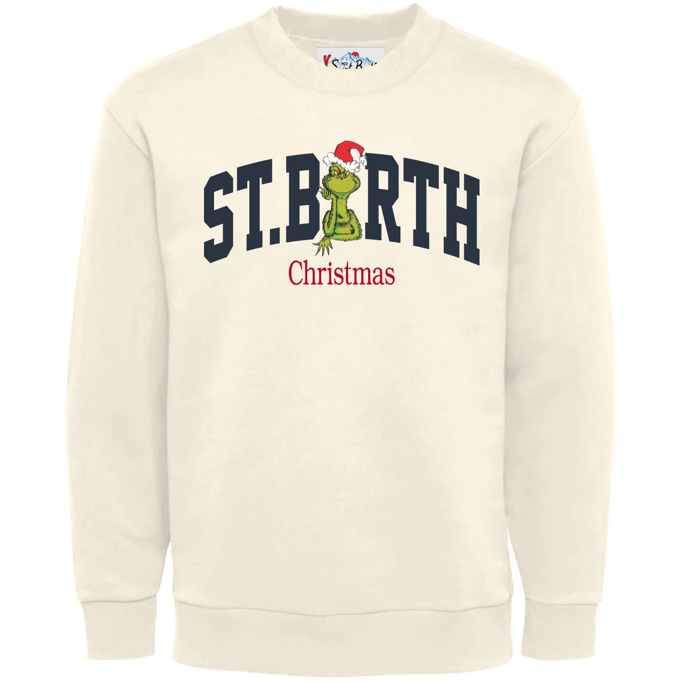 Crewneck Sweatshirt with Festive Print
