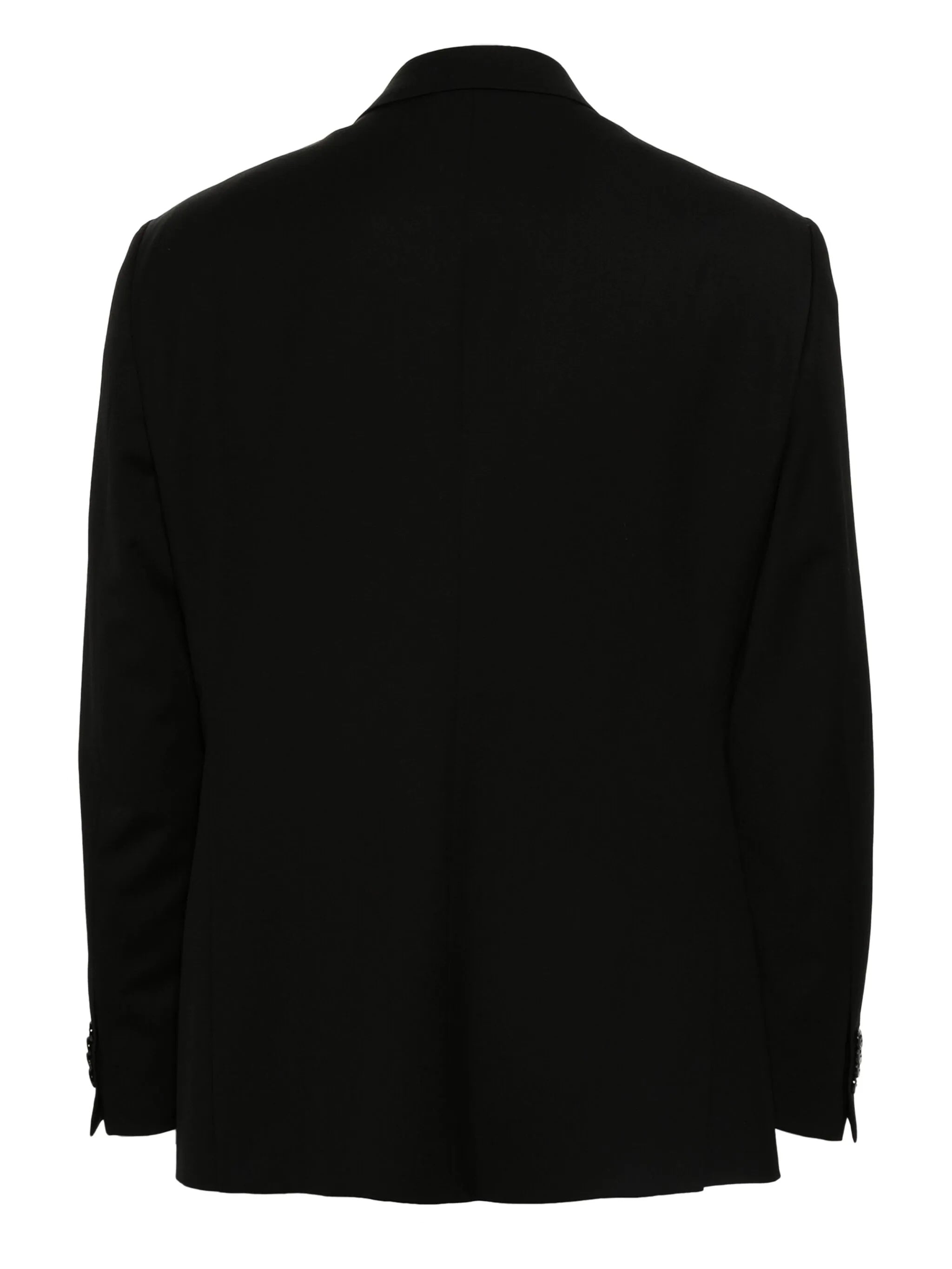 Tailored Black Notch Lapel Suit Jacket