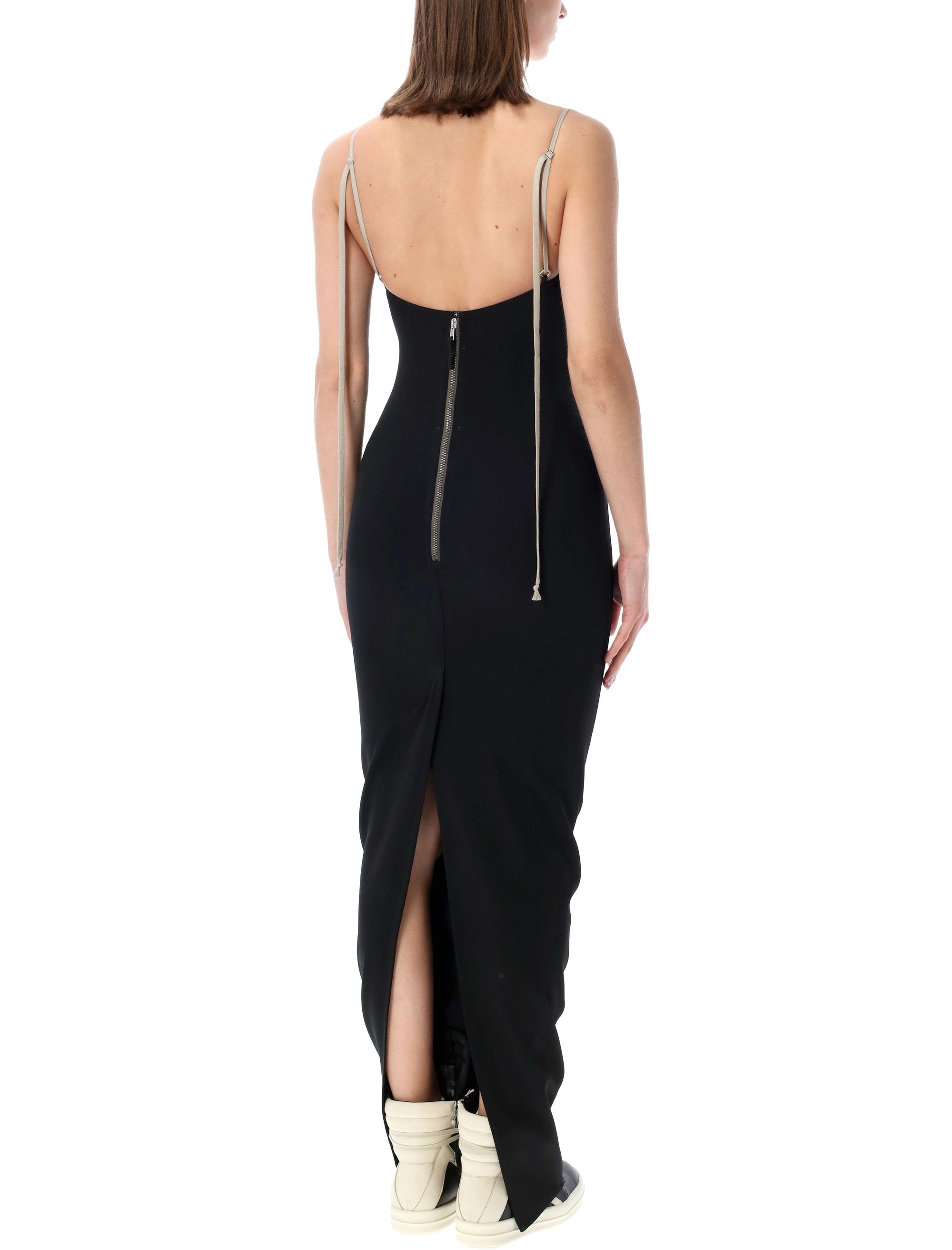 Body-Skimming Deep V Gown