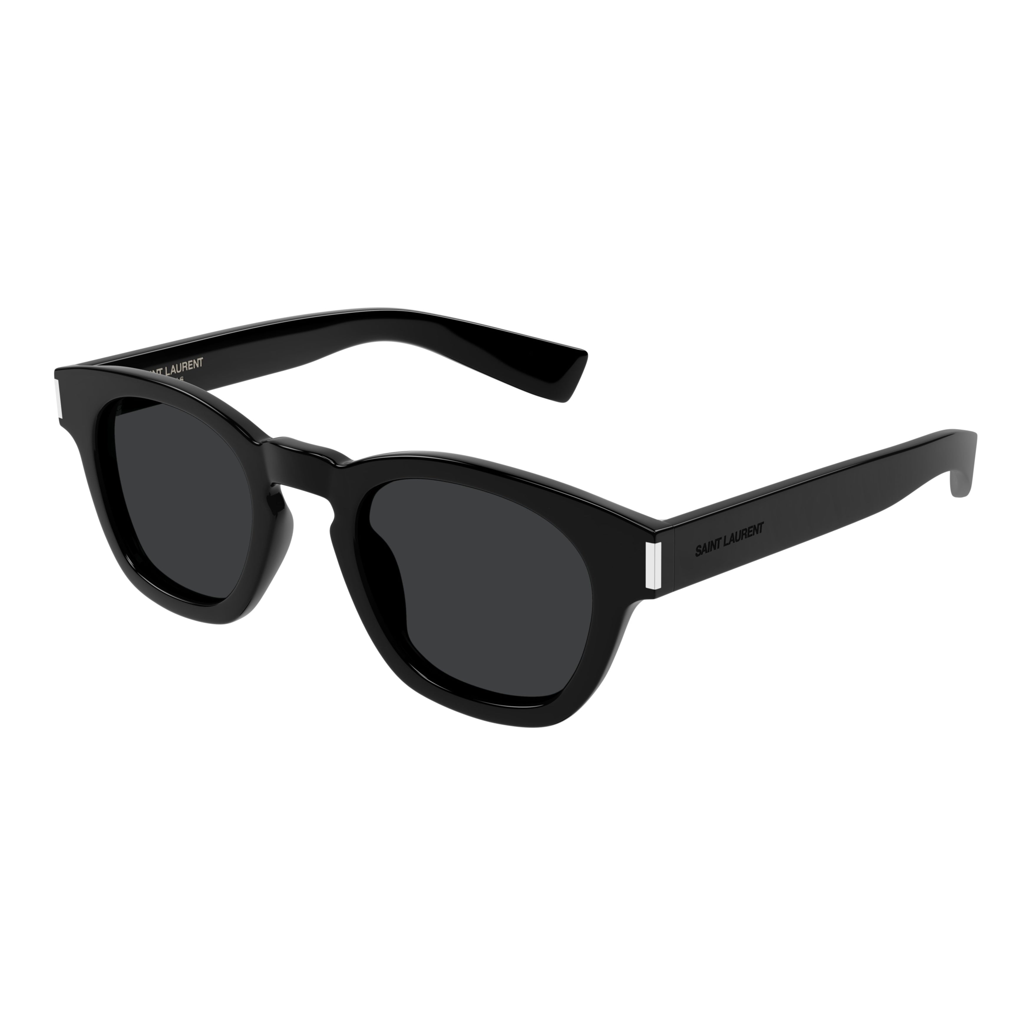 Sl 746 Bold Rectangular Black Acetate Sunglasses
