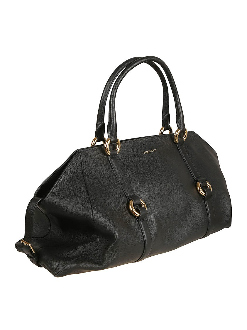 Farringdon Maxi Bag In Soft Black Calfskin