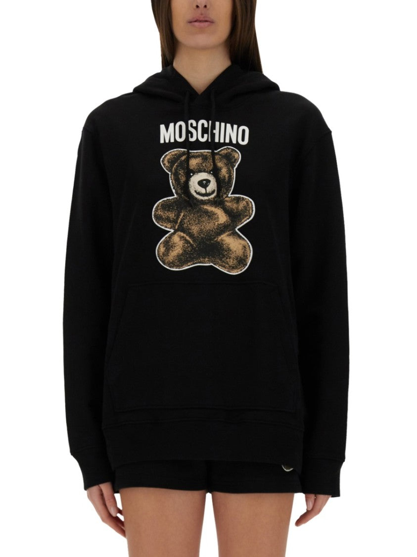 Relaxed Fit Black Hoodie