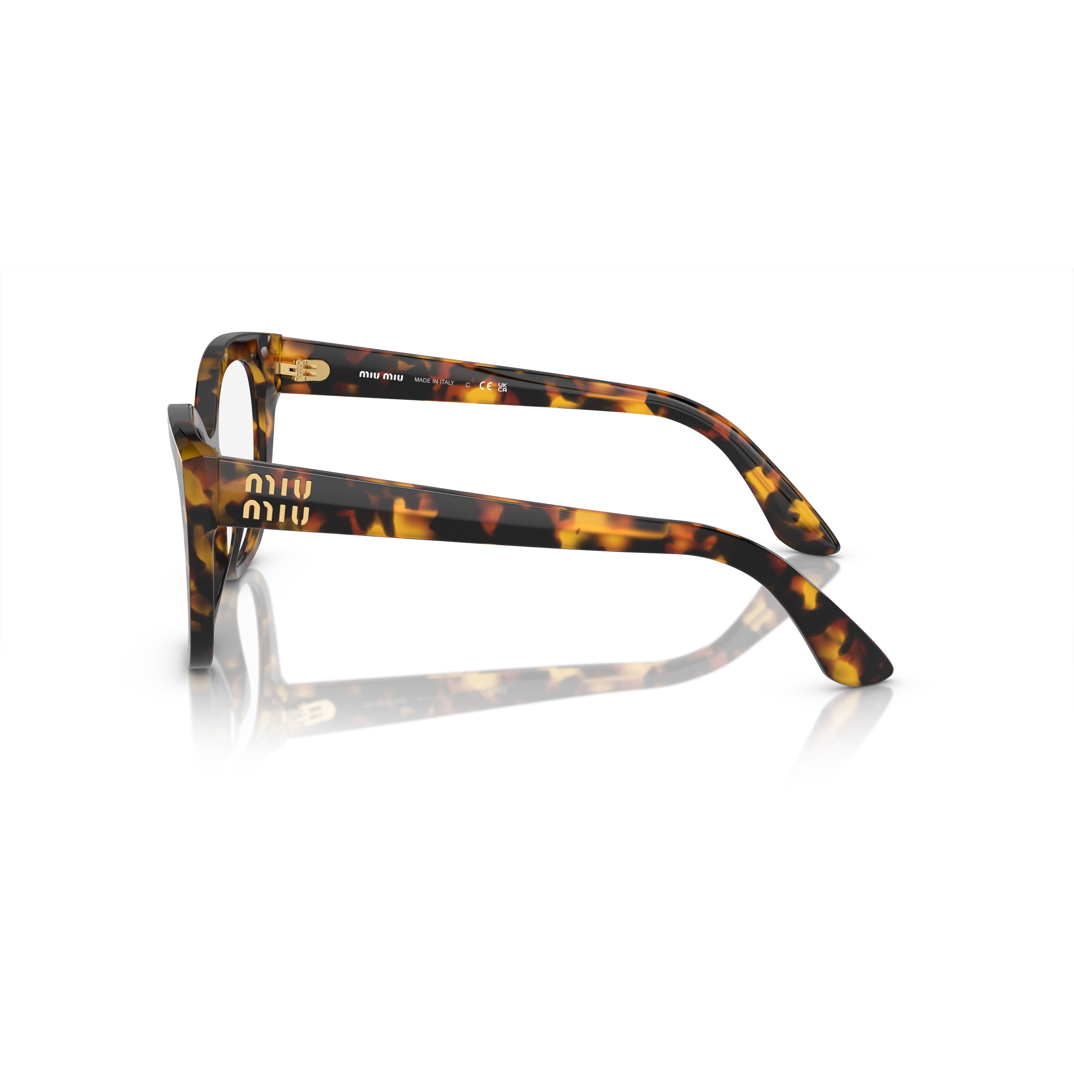 0mu 05xv Bold Cat-Eye Tortoiseshell Eyeglasses