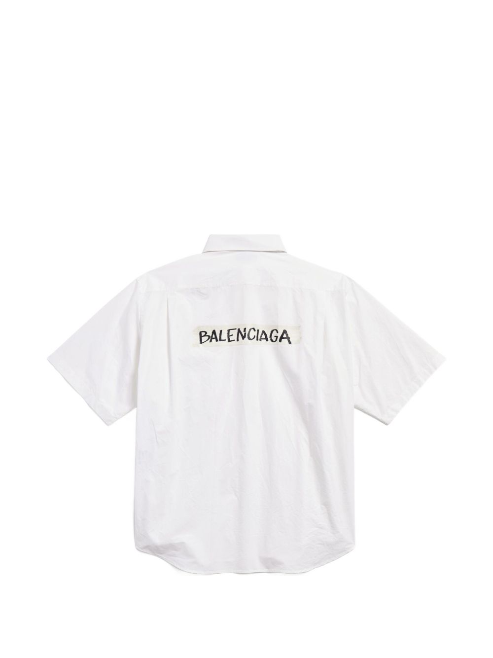 Casual Button-Up Shirt With Boxy Fit