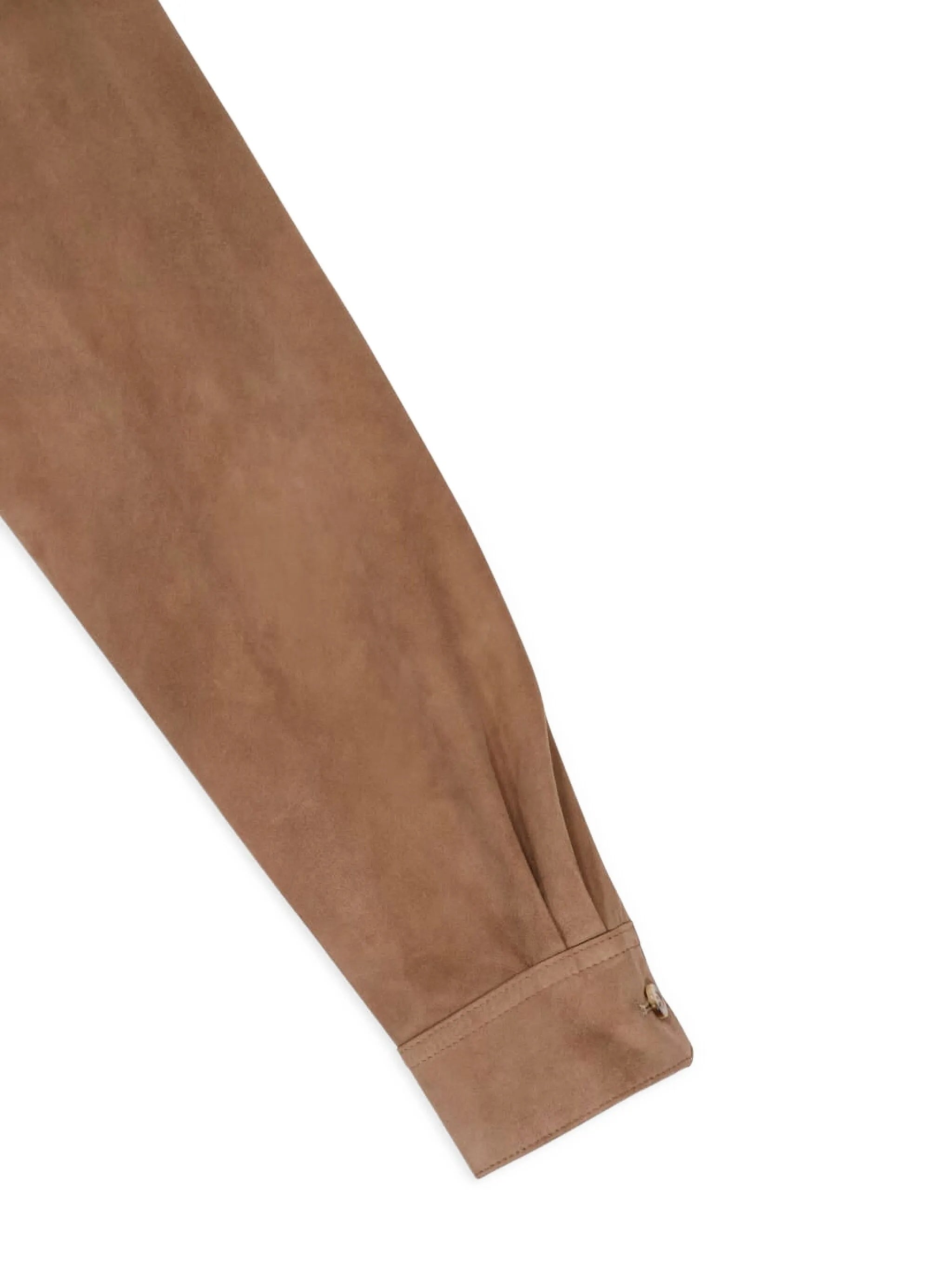 Suede Leather Classic Collar Jacket