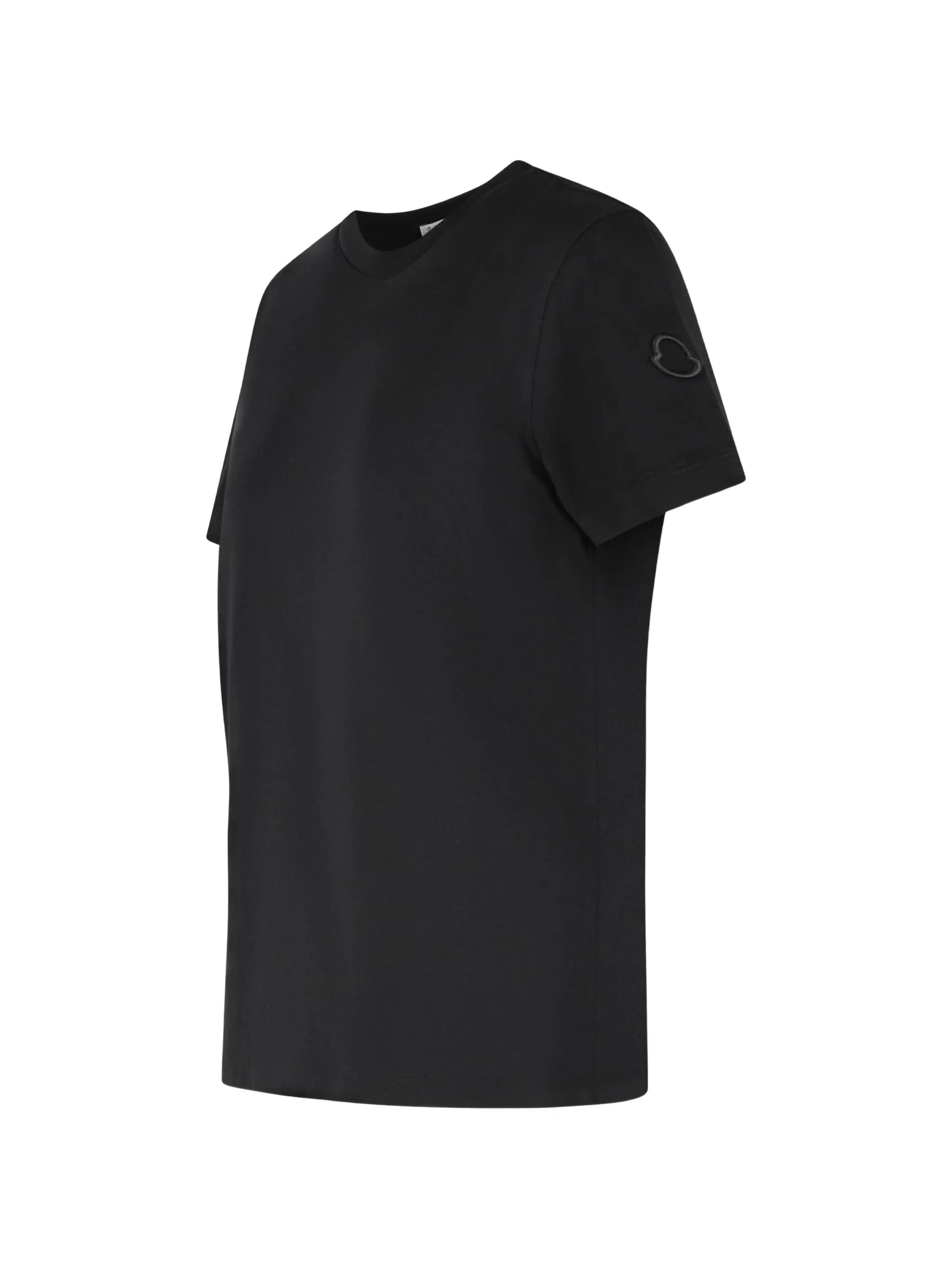 Black Crew Neck Short-Sleeved Top
