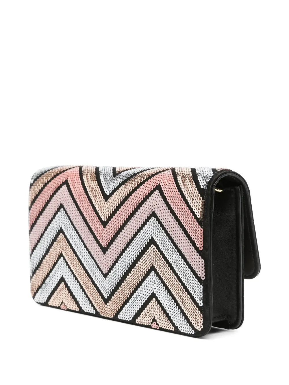 Textured Woven Missoni Bag With Intricate Zigzag Motifs