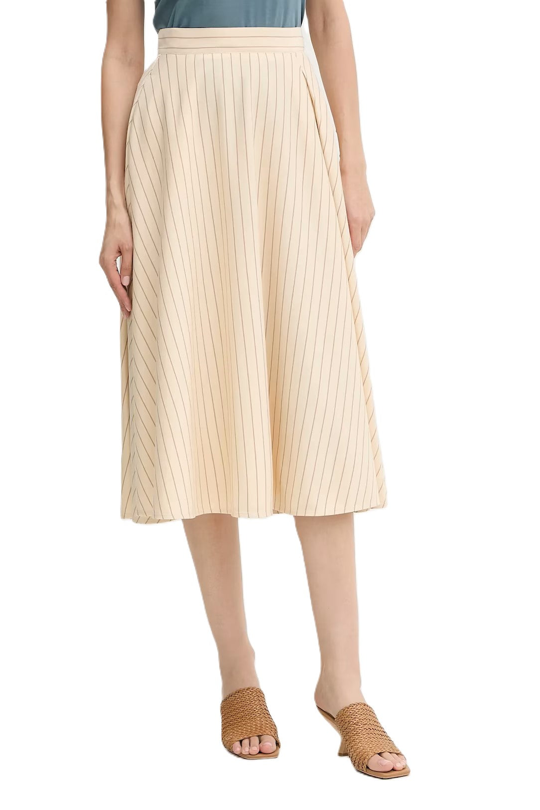 Midi-Length Skirt With Refined Silhouette
