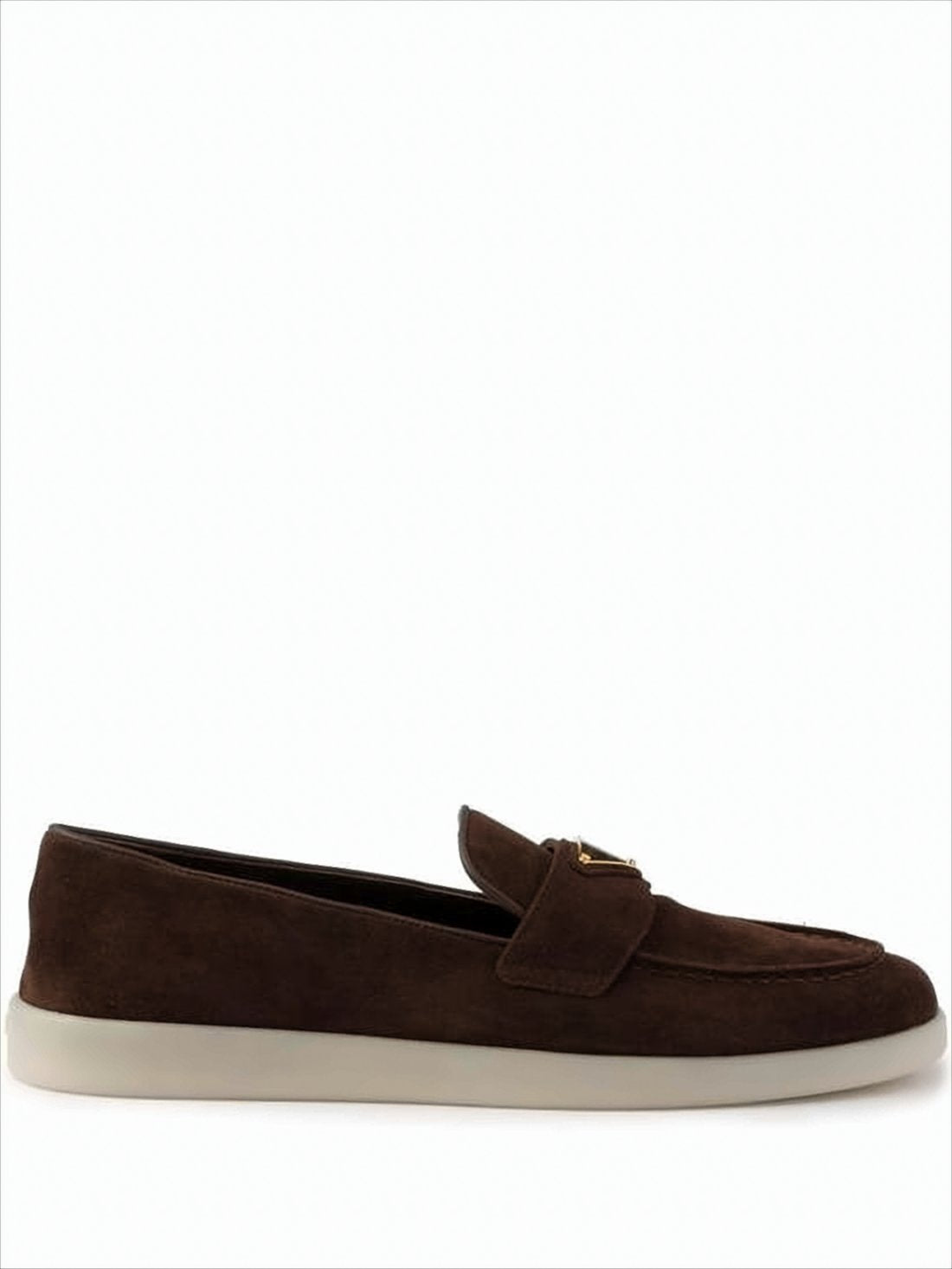 Sleek Brown Suede Calf Leather Loafers