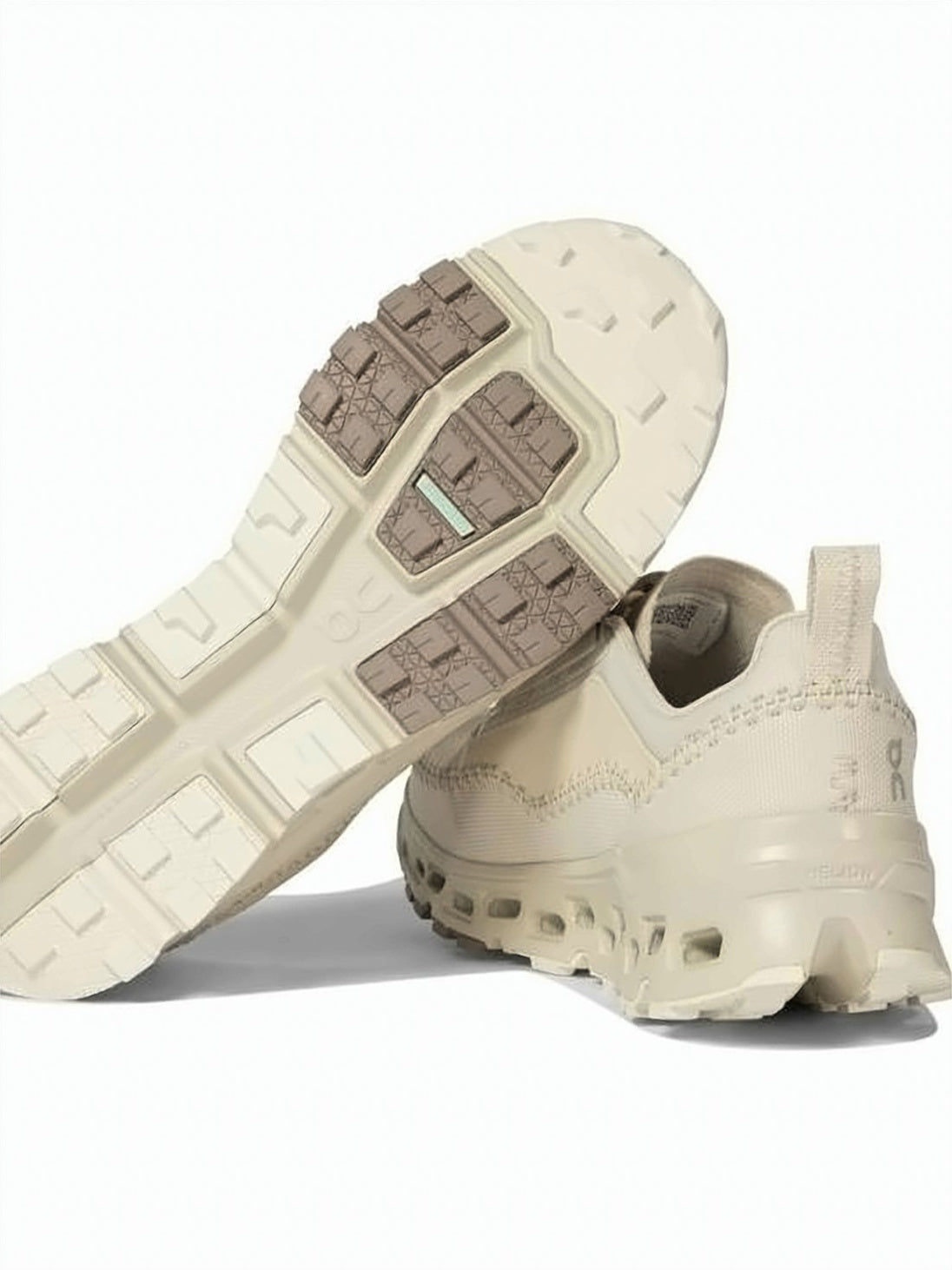 White Recycled Polyester Cushioned Sole Sneakers