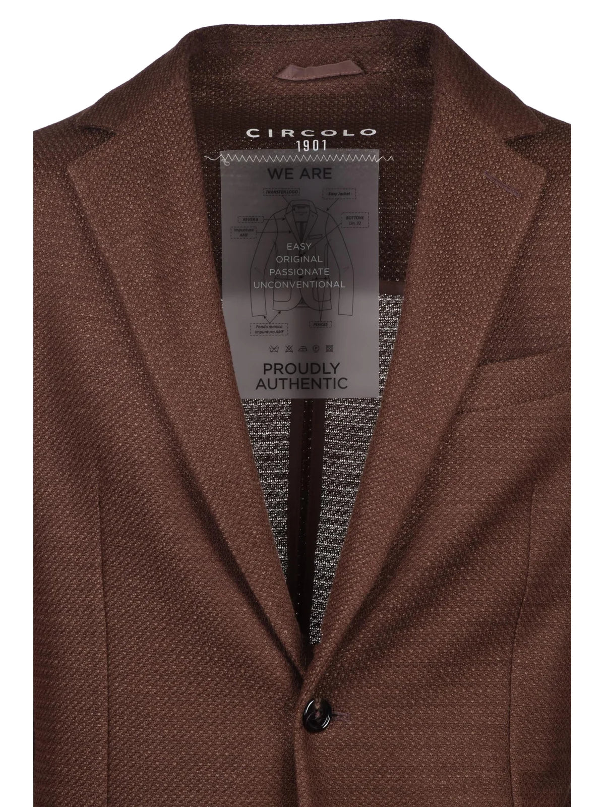 Cotton Linen Jacket Brown