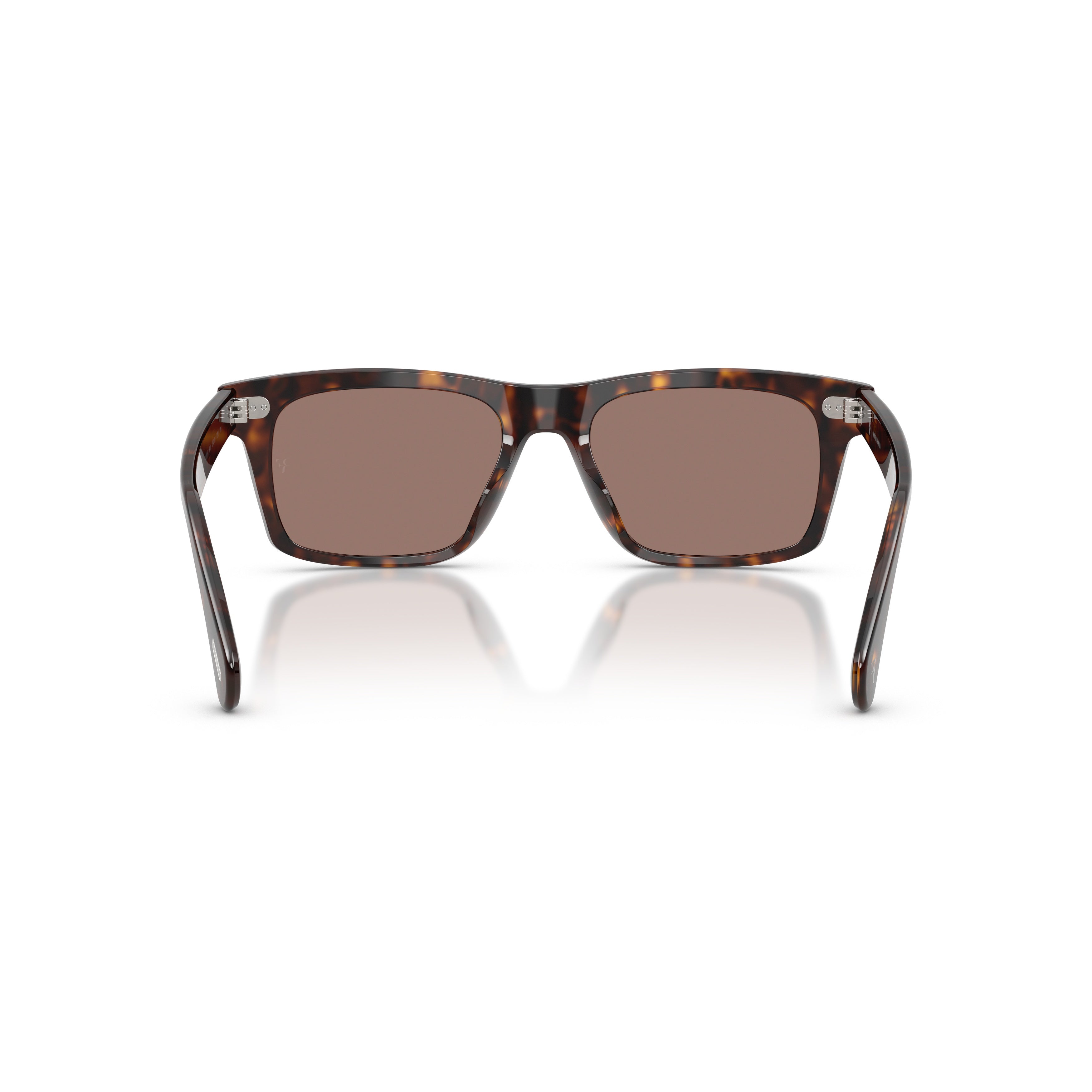 0ov5596su Rectangular Tortoiseshell Acetate Sunglasses with Metallic Accents