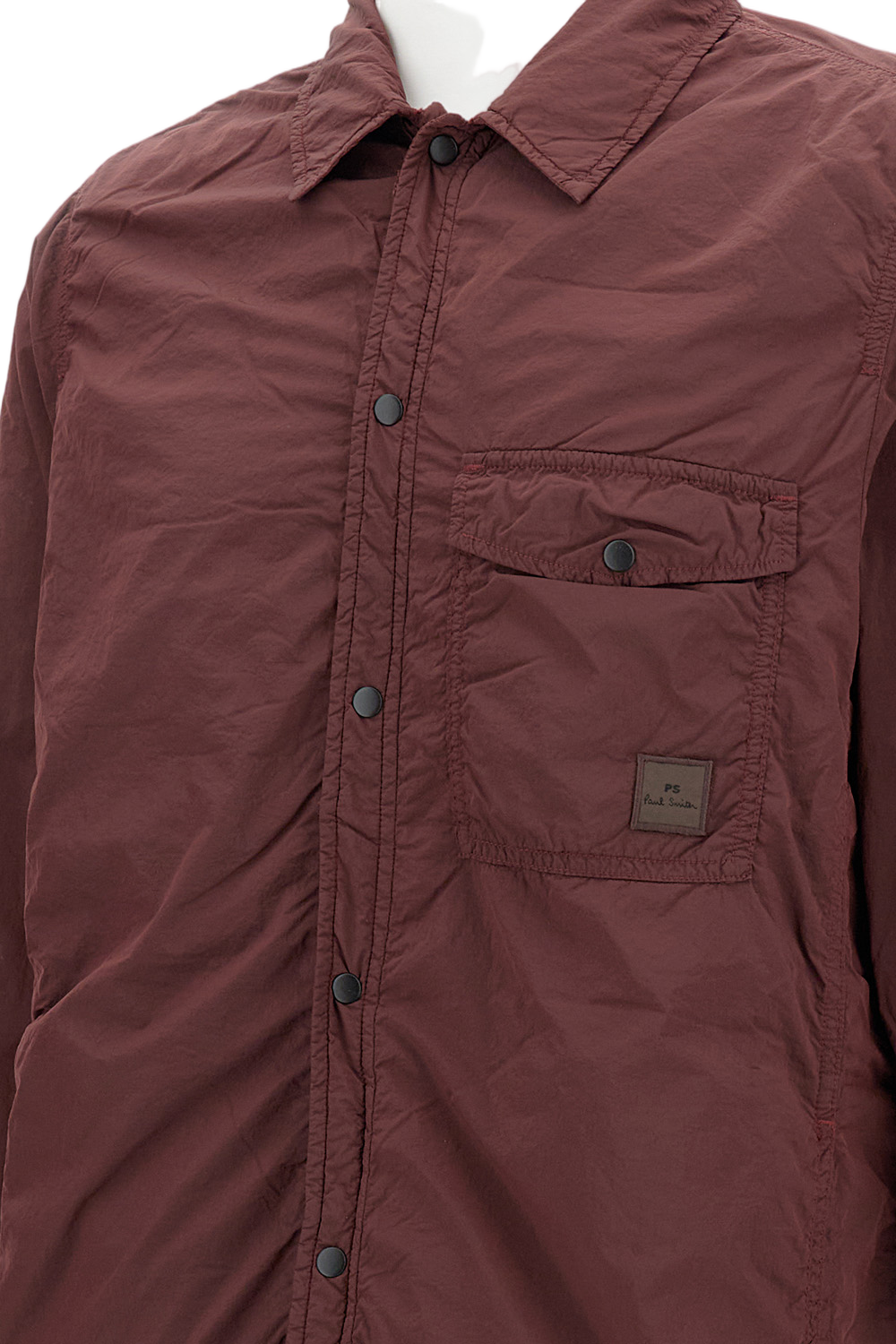 Burgundy Nylon Sports Jacket