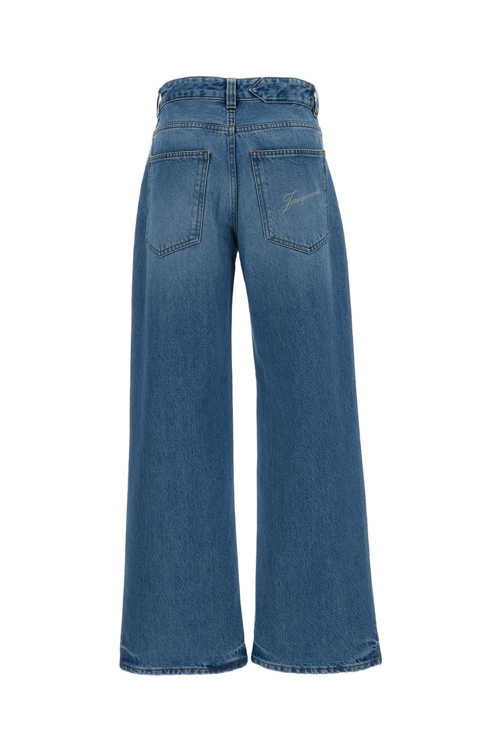Straight-Leg Denim Jeans with Five-Pocket Styling