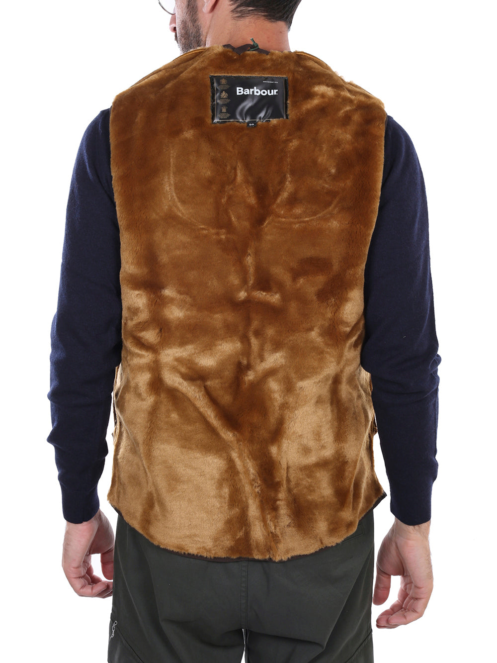 Warm Pile Reversible Waistcoat With Zip Closure