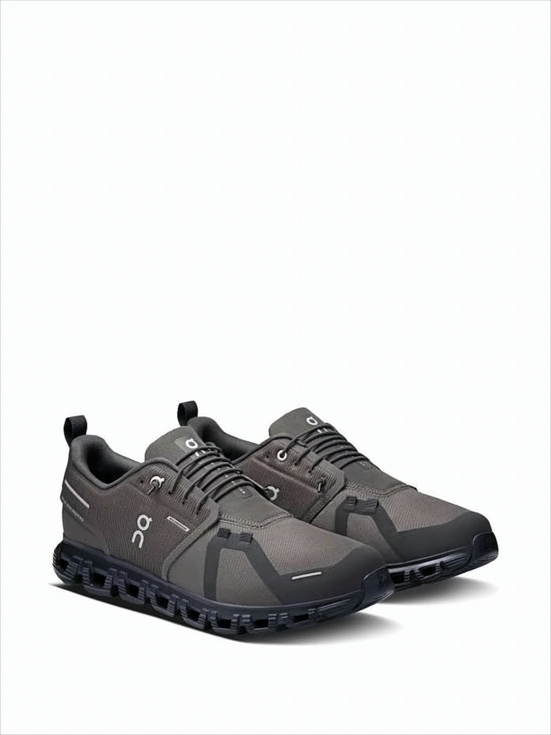 Breathable Black Sneakers with TPU Overlays