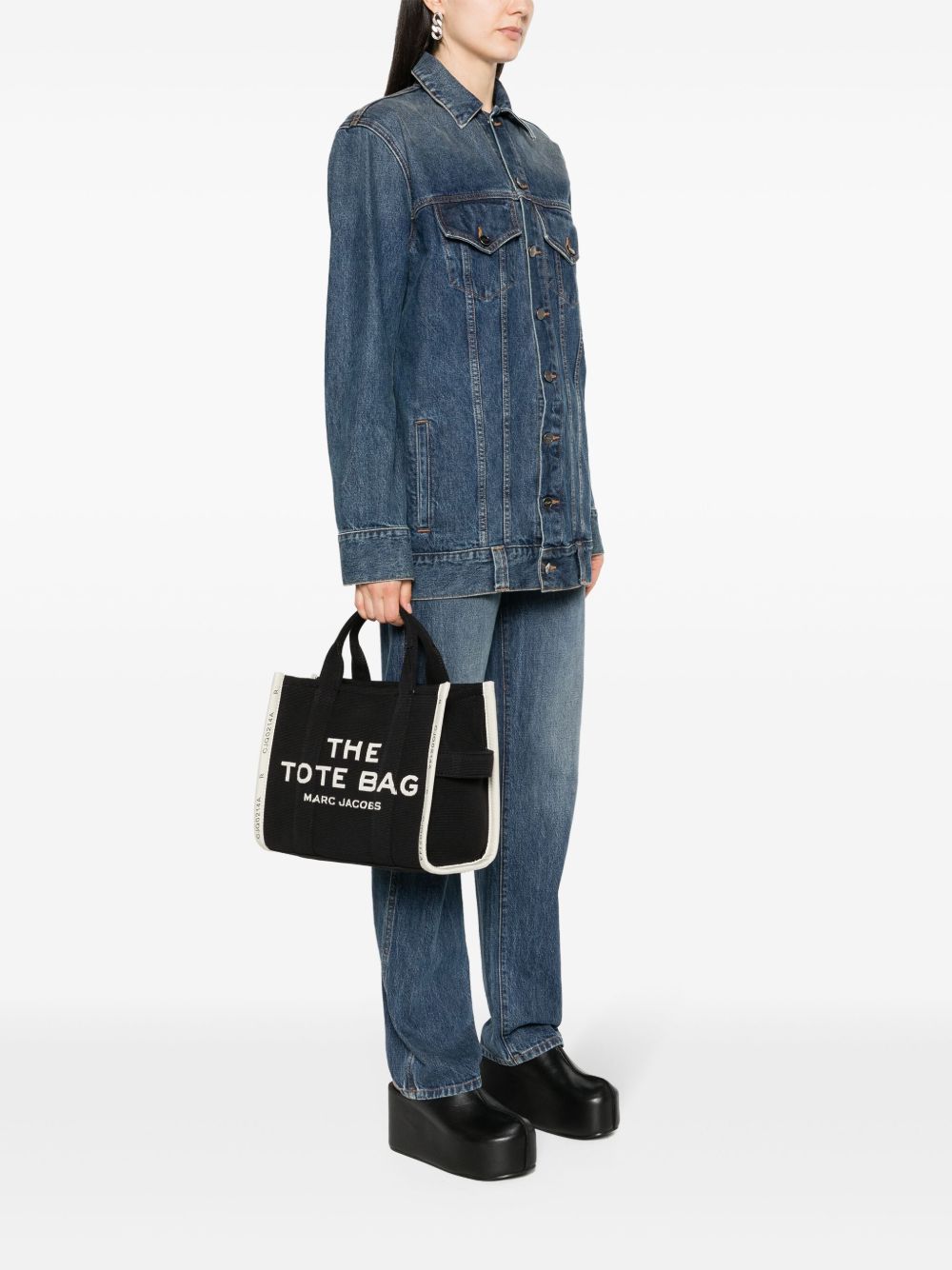 Structured Black Tote Bag