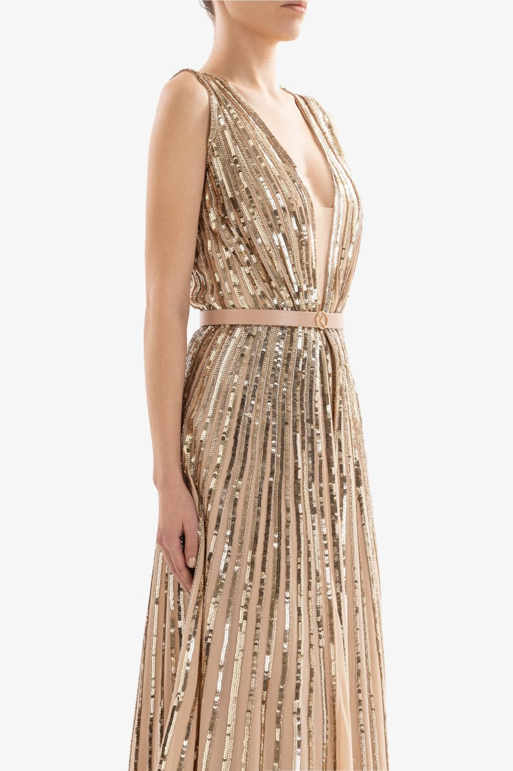 Sequin Long Dress