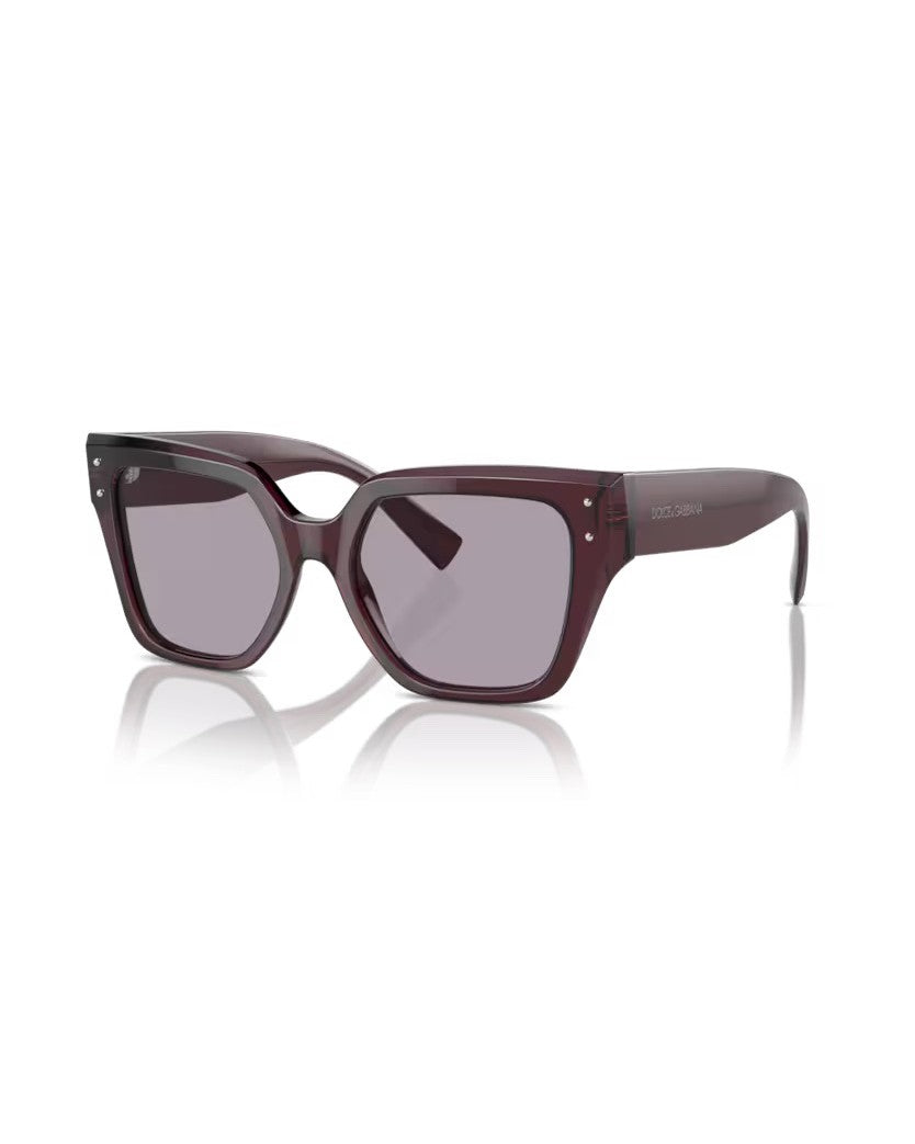 Square Faceted Sunglasses With Refined Pin Details