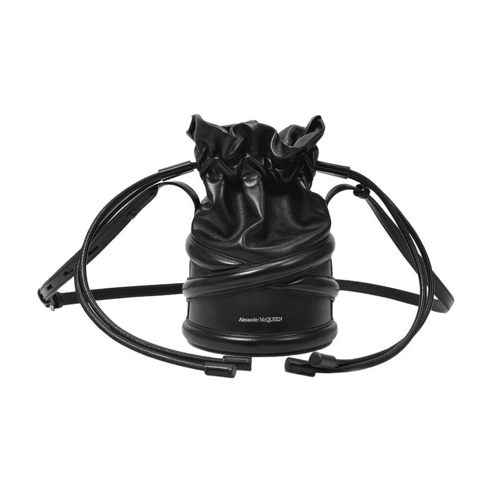 Soft Curve Bag In Black Leather