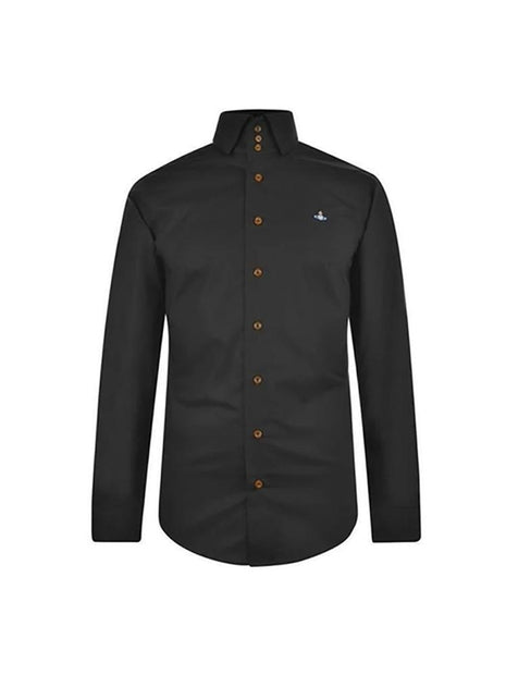 Long Sleeve Slim Fit Shirt with Classic Collar