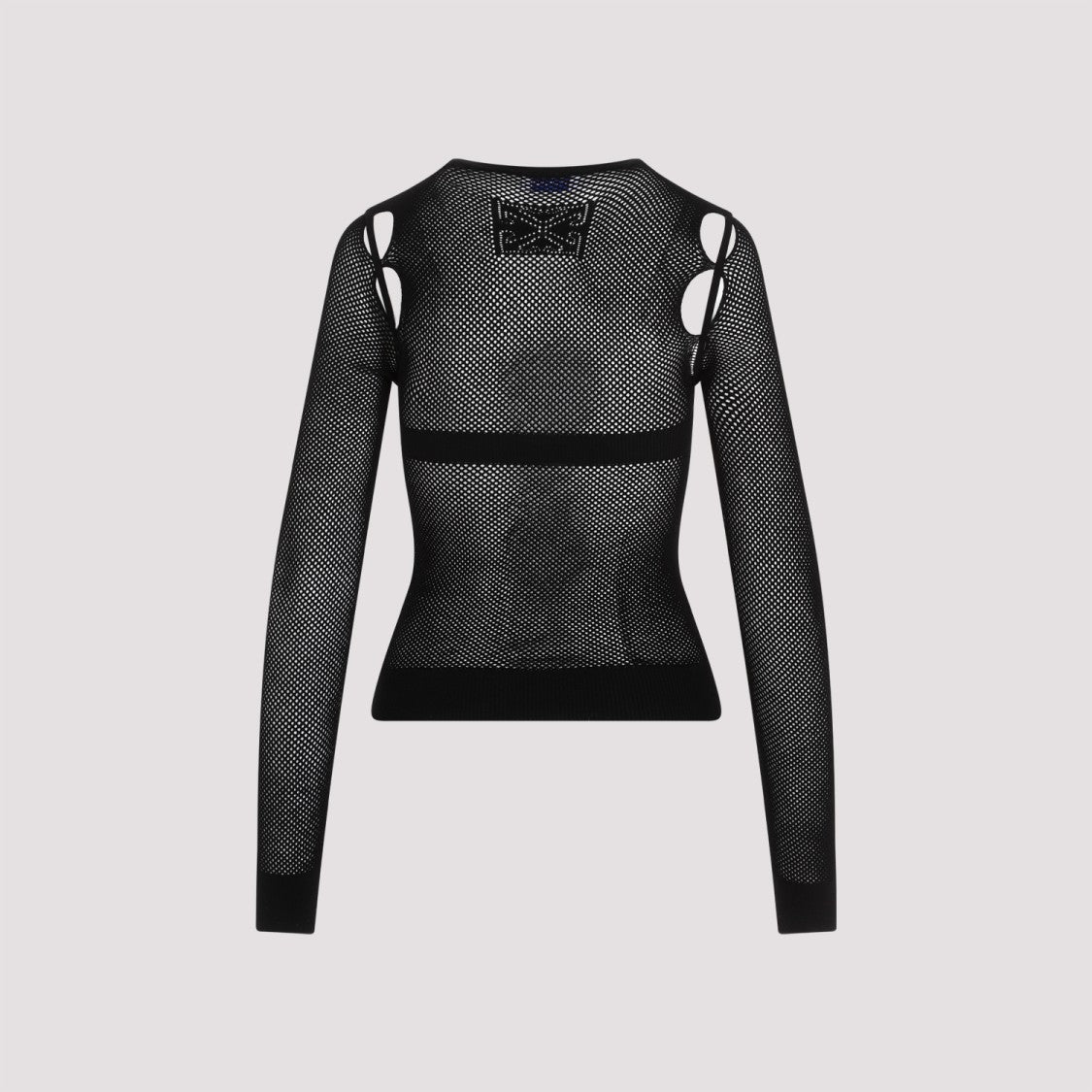 Net Arrow Bralette Black Viscose Top