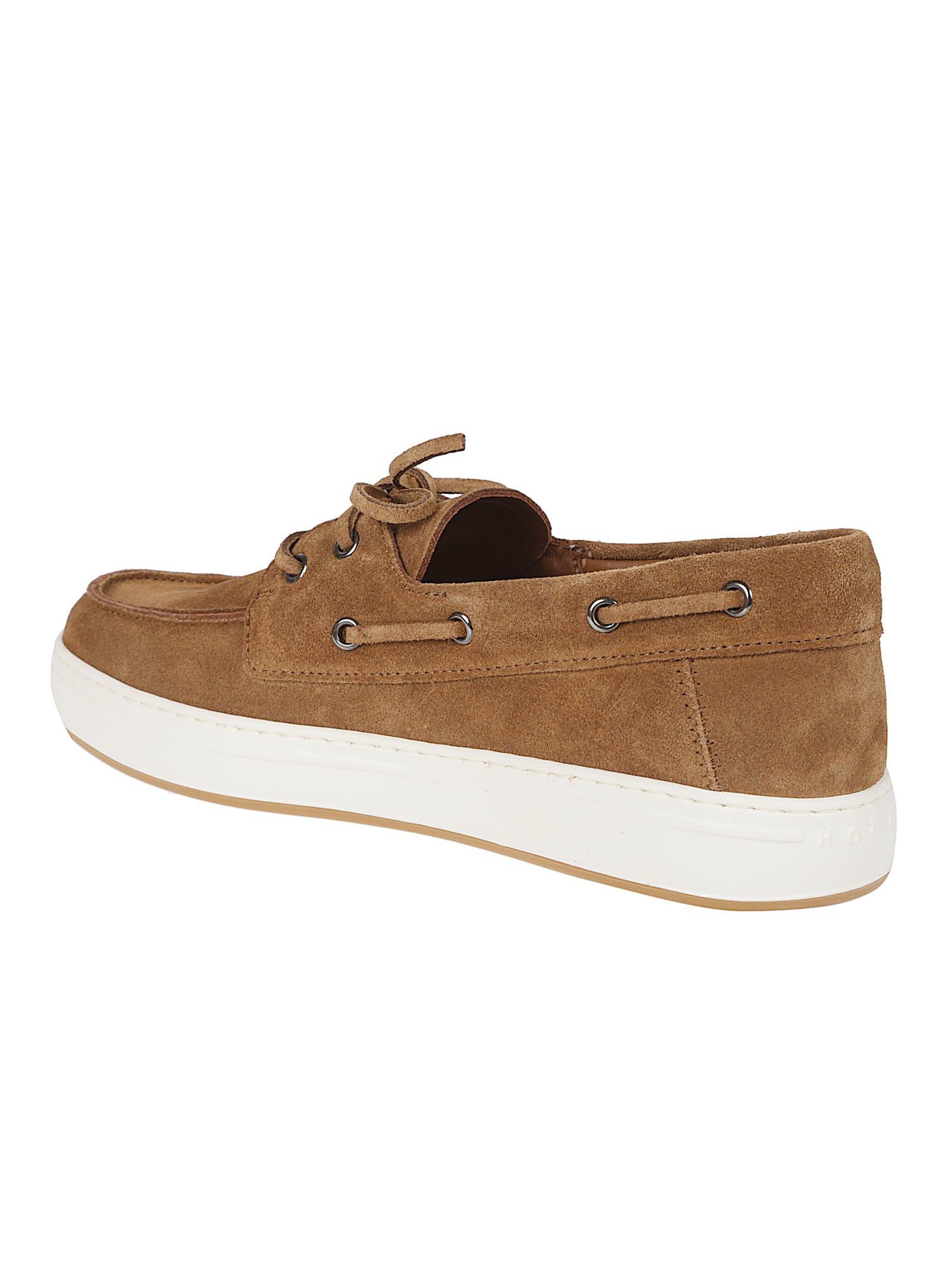Moccasin-Inspired Brown Calf Leather Flat Shoes
