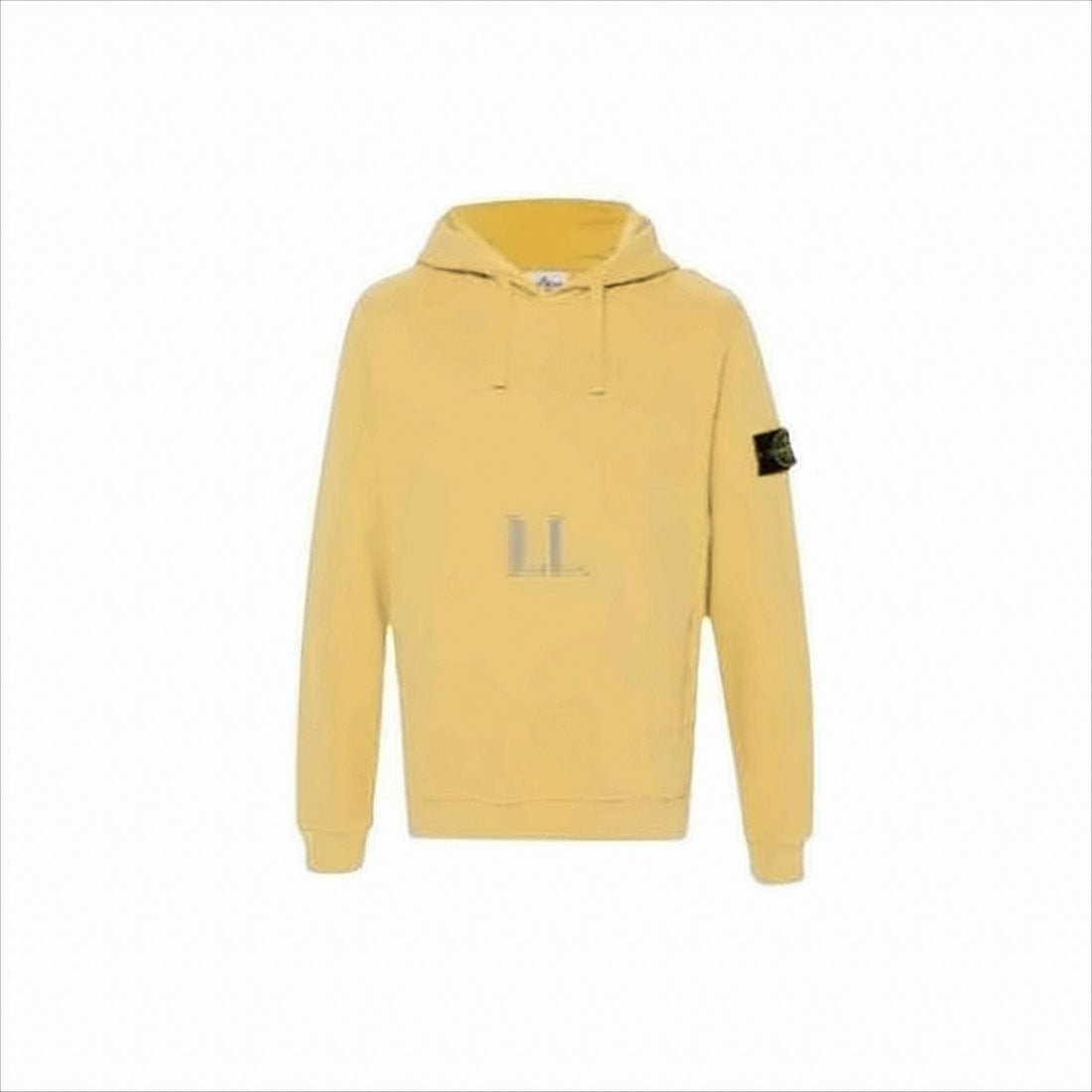 Hooded Sweatshirt In Solid Mustard Yellow
