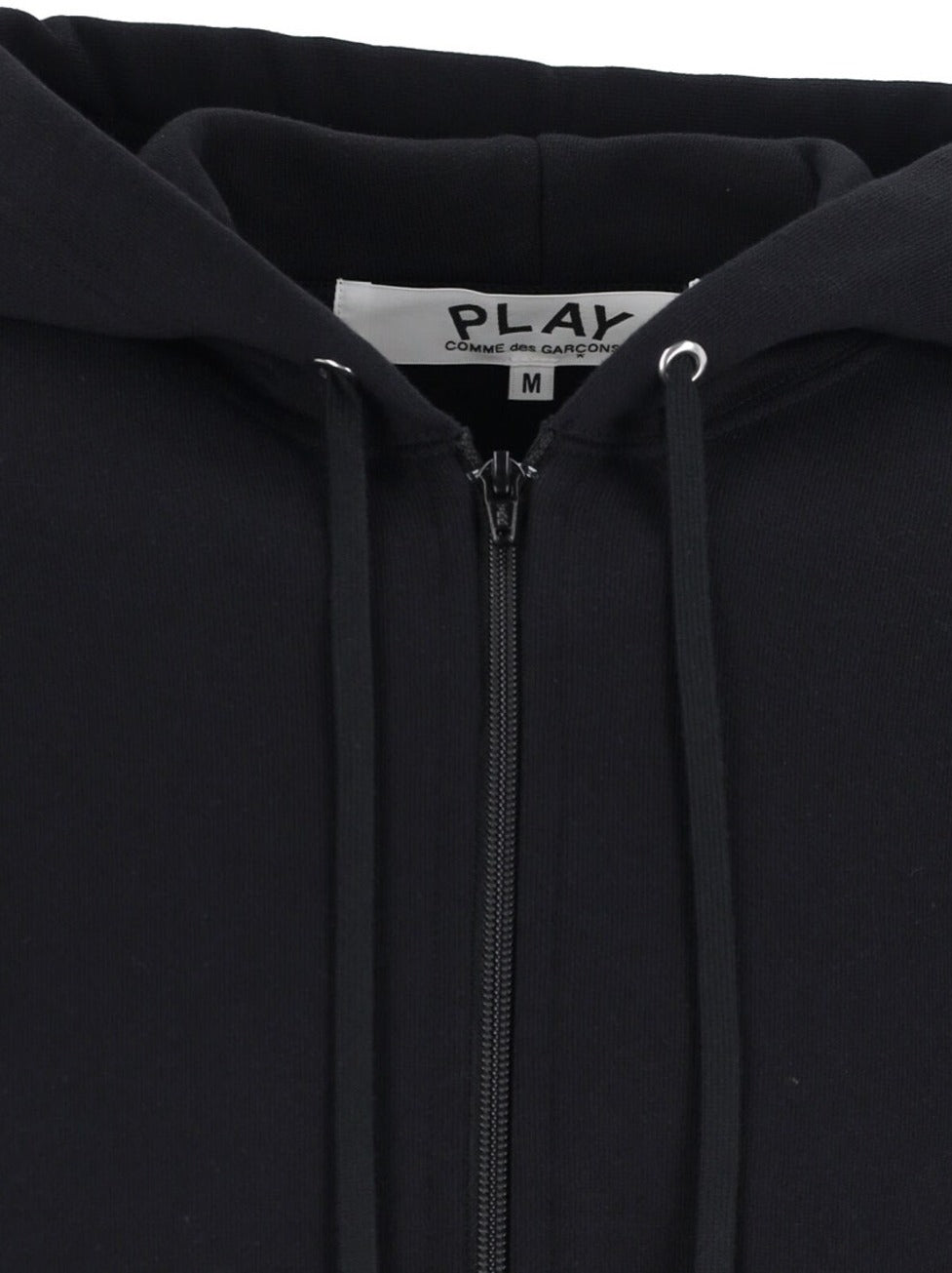 Logo Zip Hoodie – Black