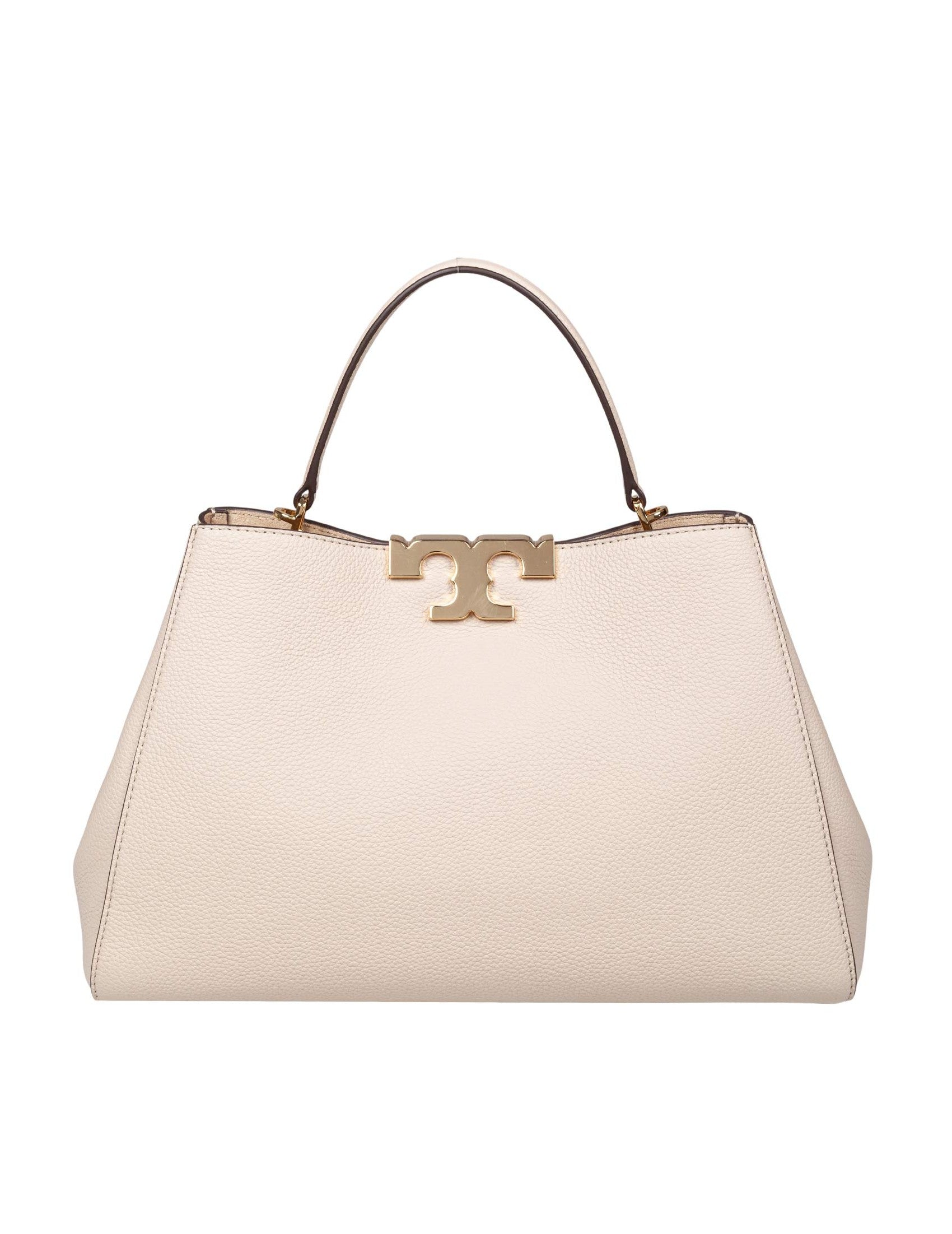 Eleanor Satchel Leather Bag In Stone